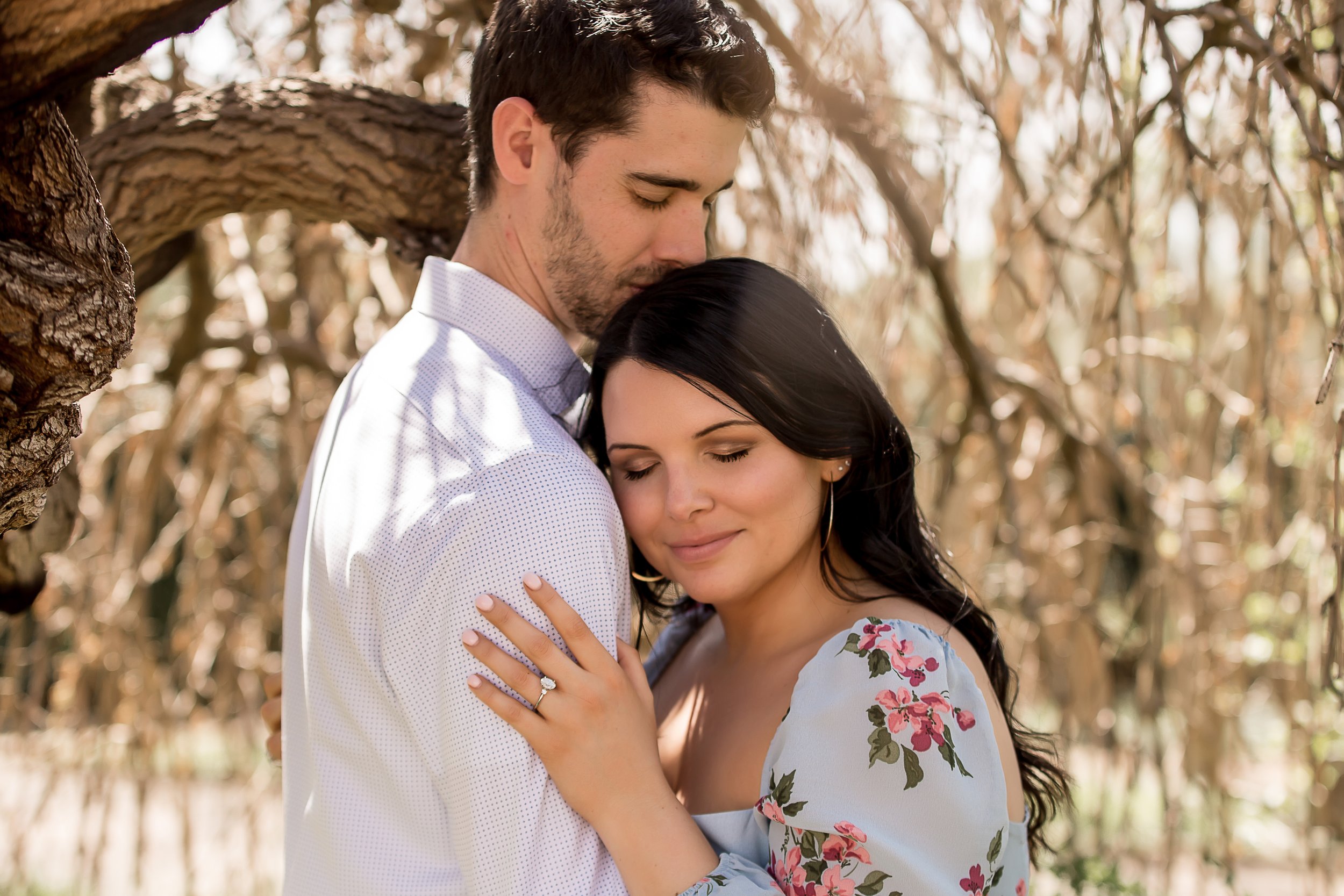 charlotte north carolina photographer engagement session surprise proposal daniel stowe botanical garden