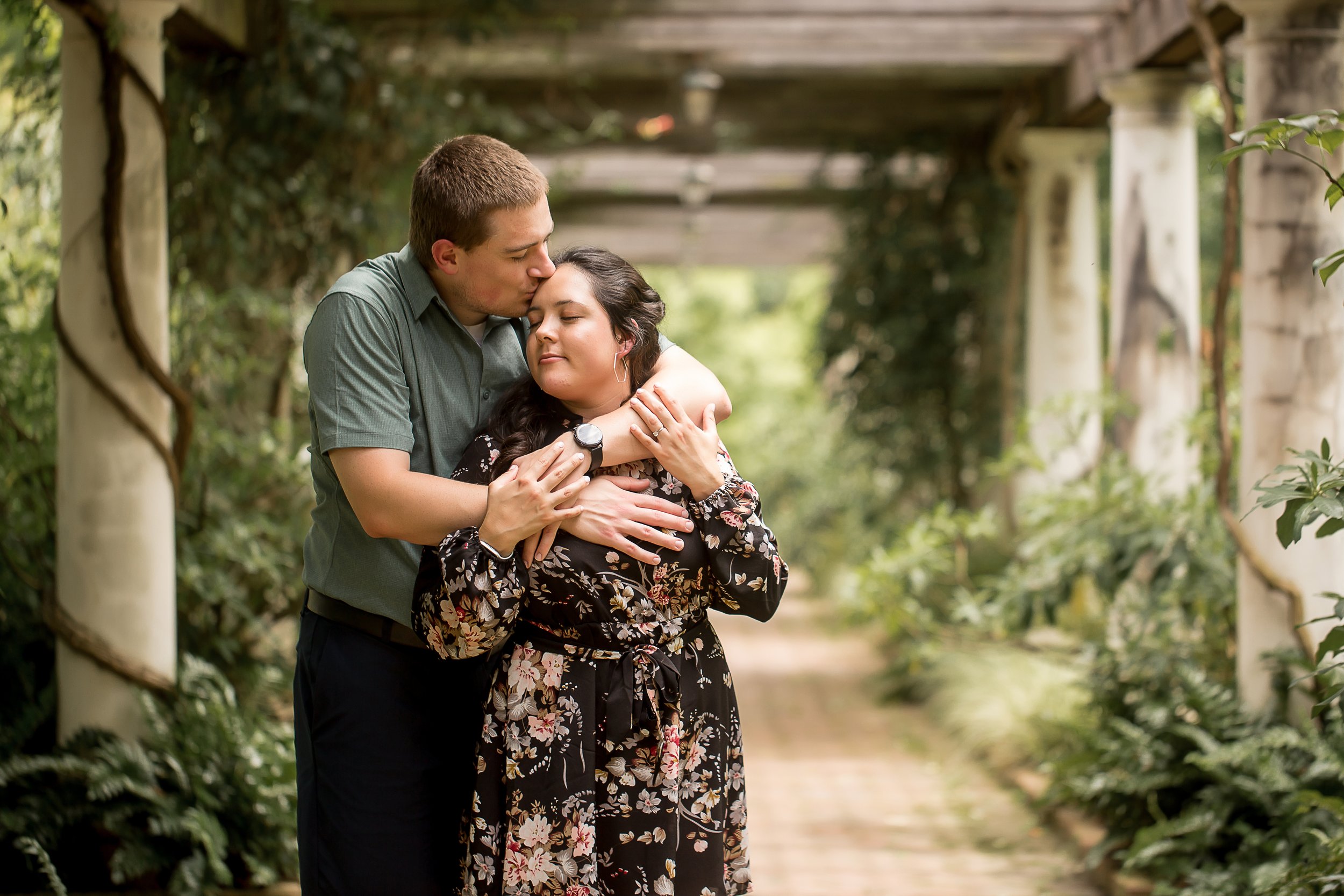 charlotte north carolina wedding and portrait photographer engagement proposal daniel stowe botanical garden belmont summer session engaged fiance planning a wedding best photographers romantic