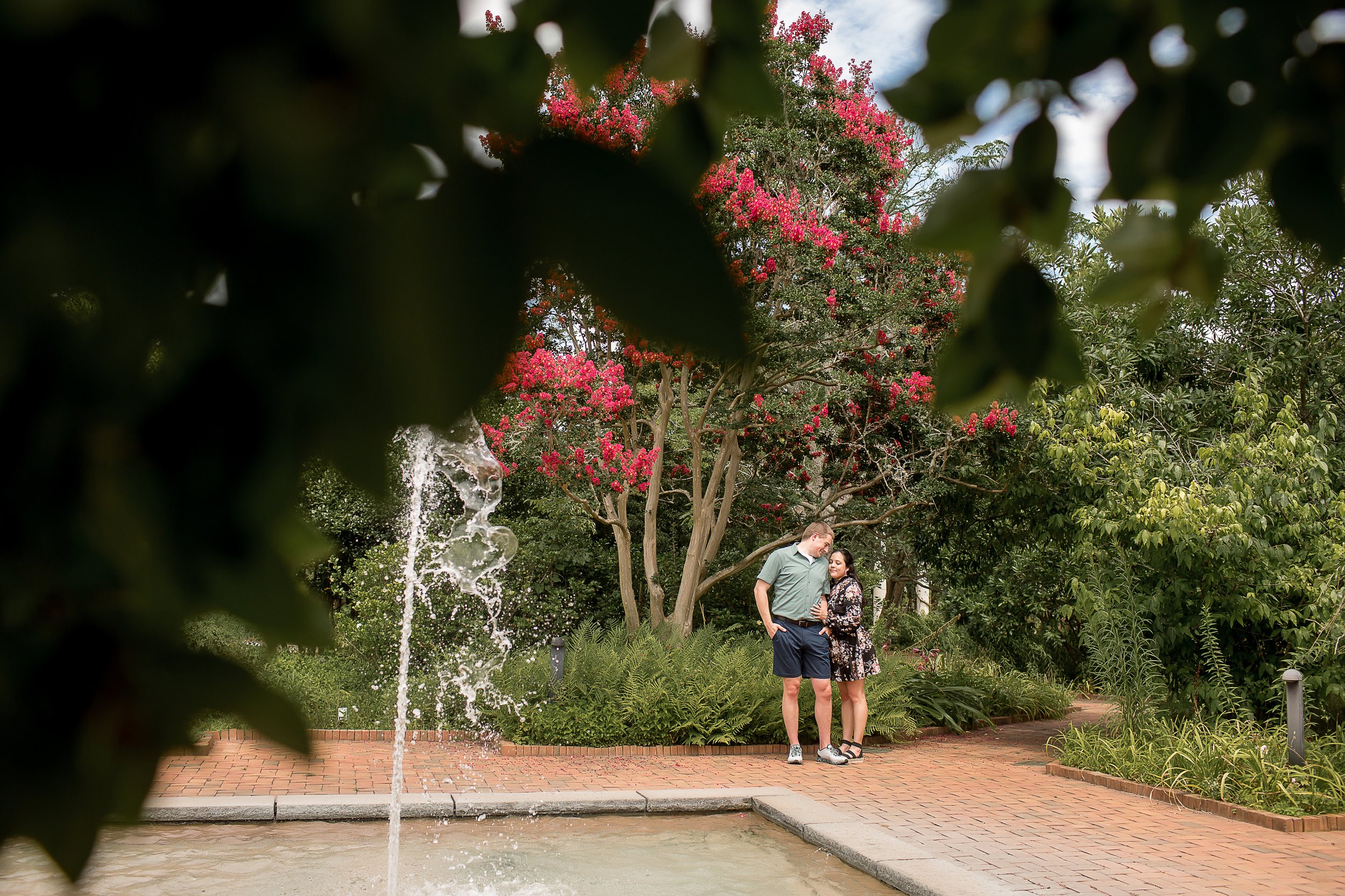 charlotte north carolina wedding and portrait photographer engagement proposal daniel stowe botanical garden belmont summer session engaged fiance planning a wedding best photographers romantic