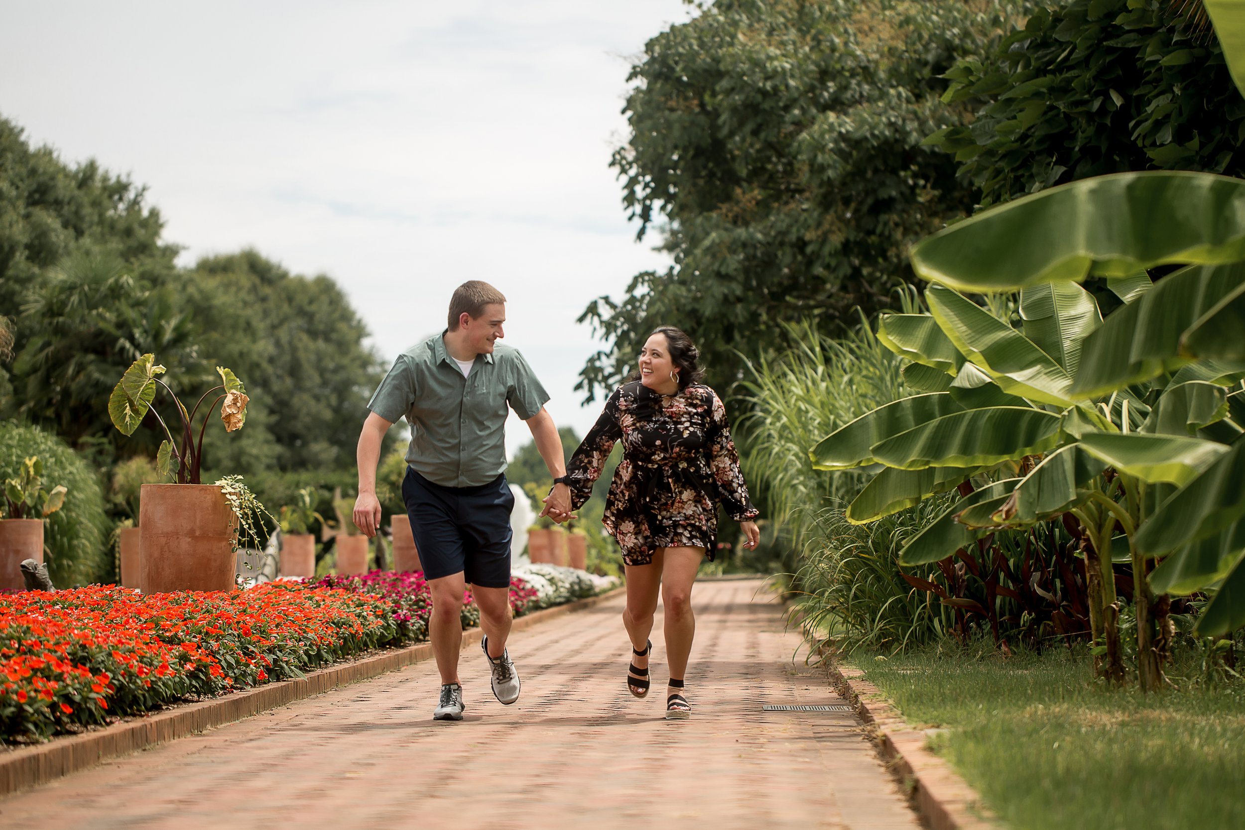 charlotte north carolina wedding and portrait photographer engagement proposal daniel stowe botanical garden belmont summer session engaged fiance planning a wedding best photographers romantic