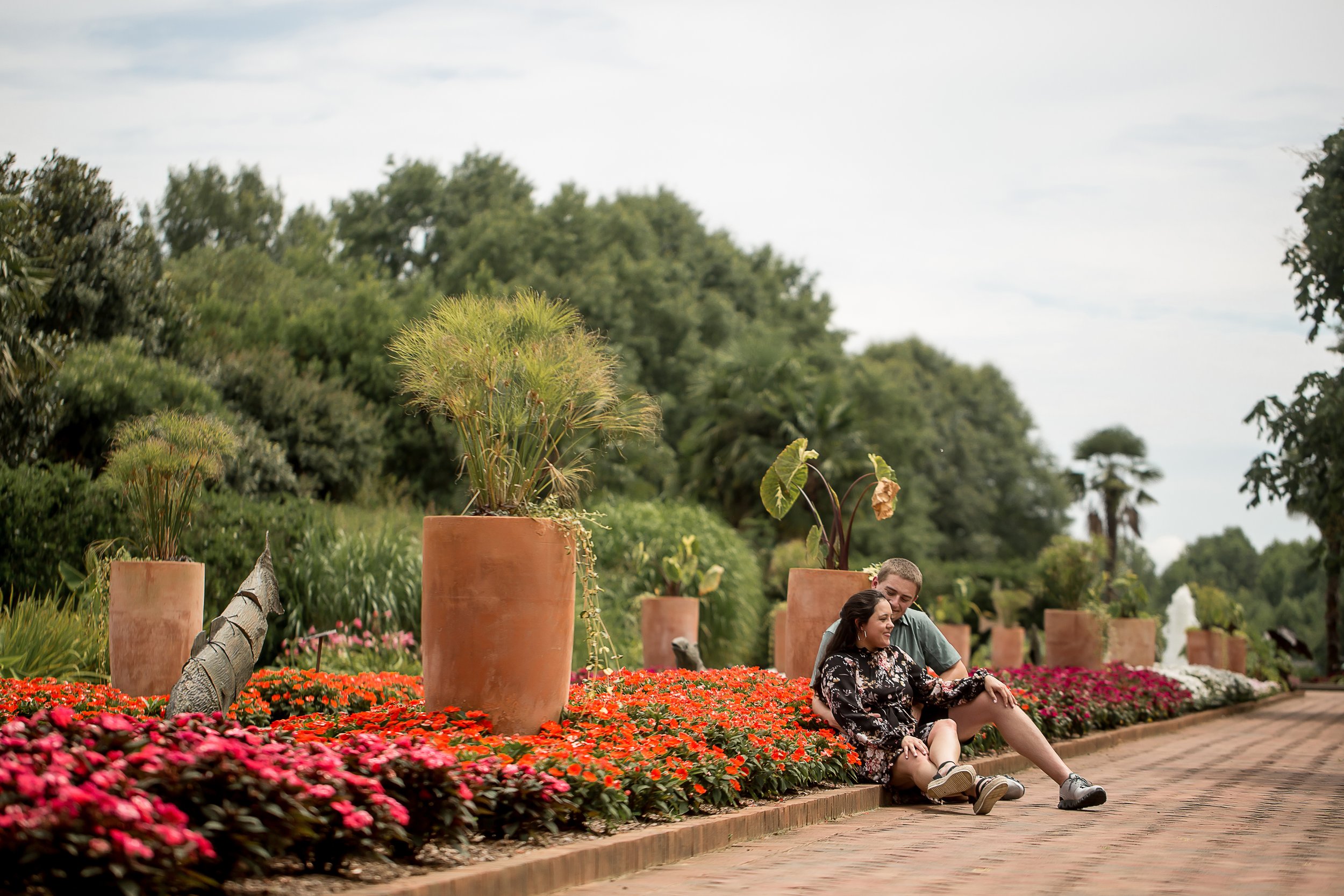 charlotte north carolina wedding and portrait photographer engagement proposal daniel stowe botanical garden belmont summer session engaged fiance planning a wedding best photographers romantic