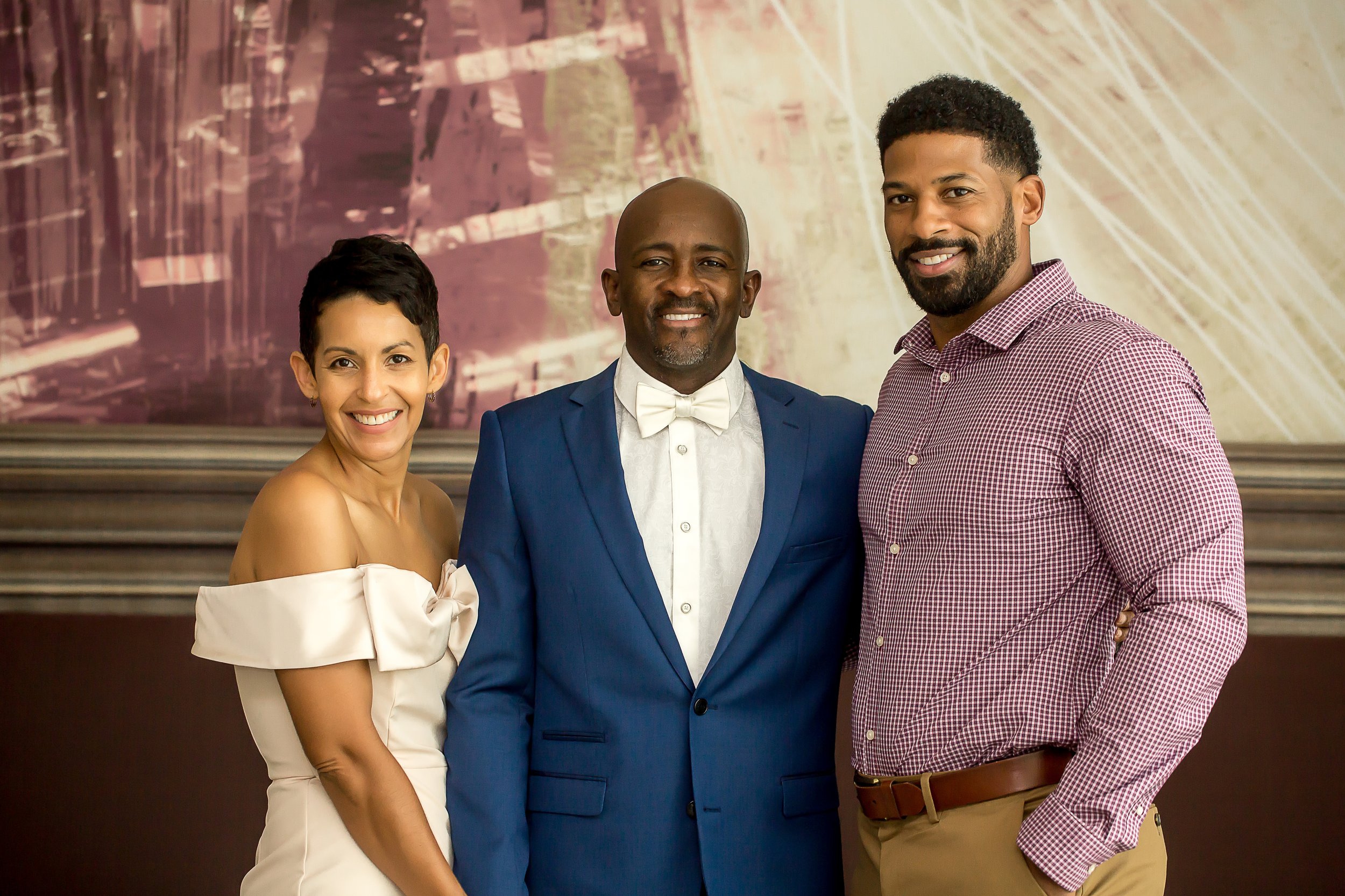 charlotte north carolina wedding photographer intimate elopement hotel lobby microwedding african american couple black love amanda moss photography