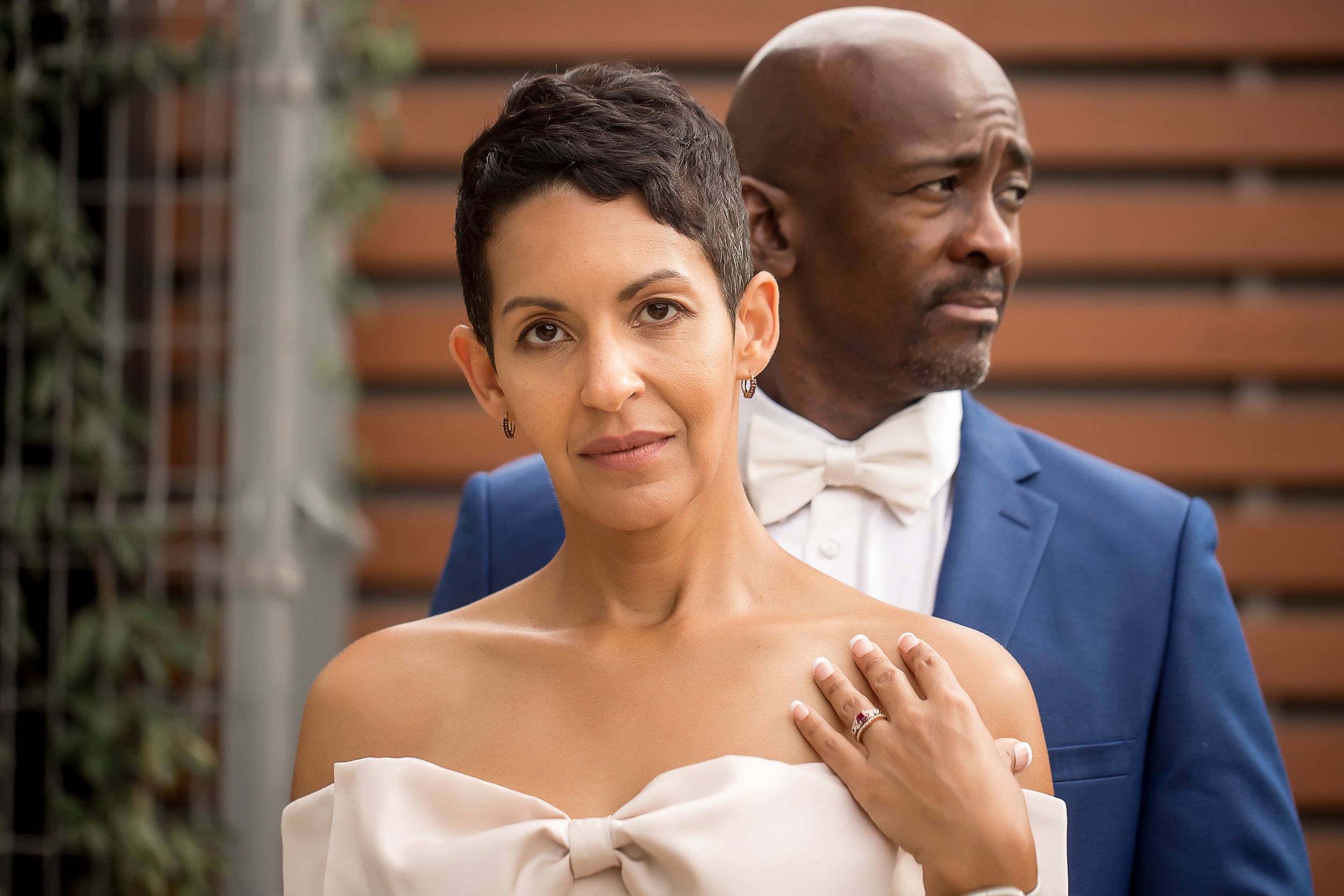 charlotte north carolina wedding photographer intimate elopement hotel lobby microwedding african american couple black love amanda moss photography