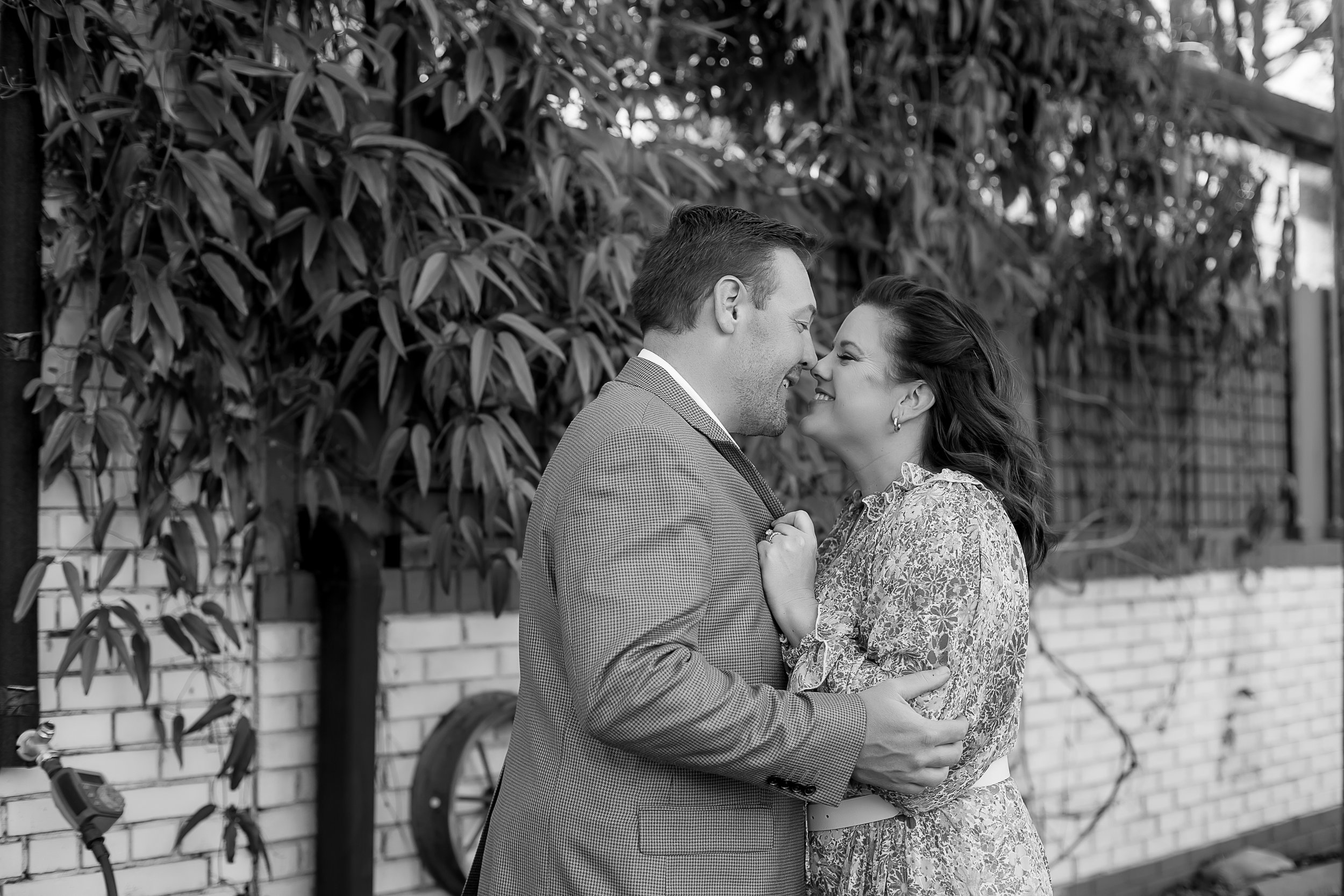 charlotte north carolina wedding and portrait photographer engagement session plaza midwood workmans friend walkabout town