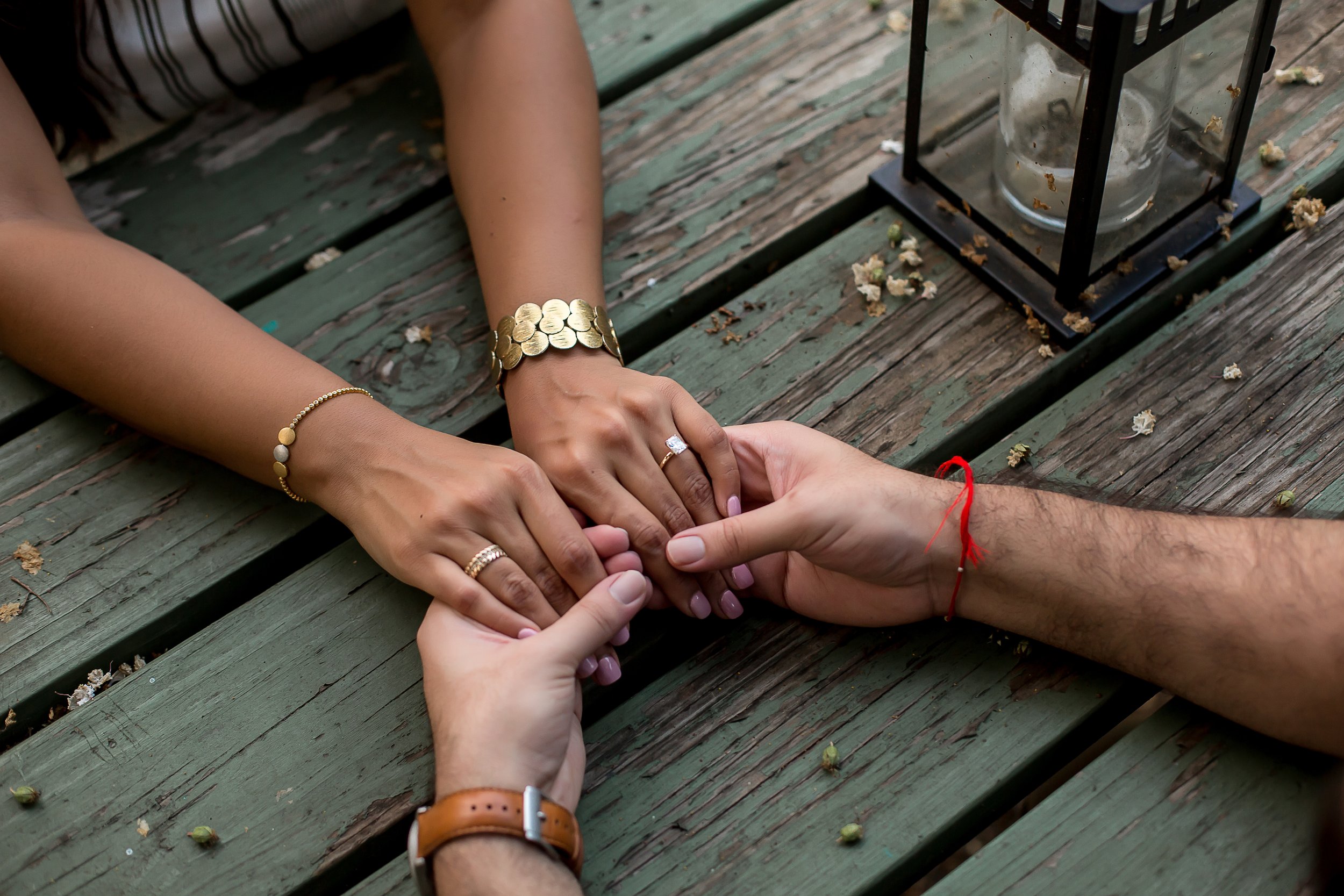 charlotte north carolina wedding and portrait photographer surprise proposal rosies wine bar noda indian hindu diverse family engagement engaged couple