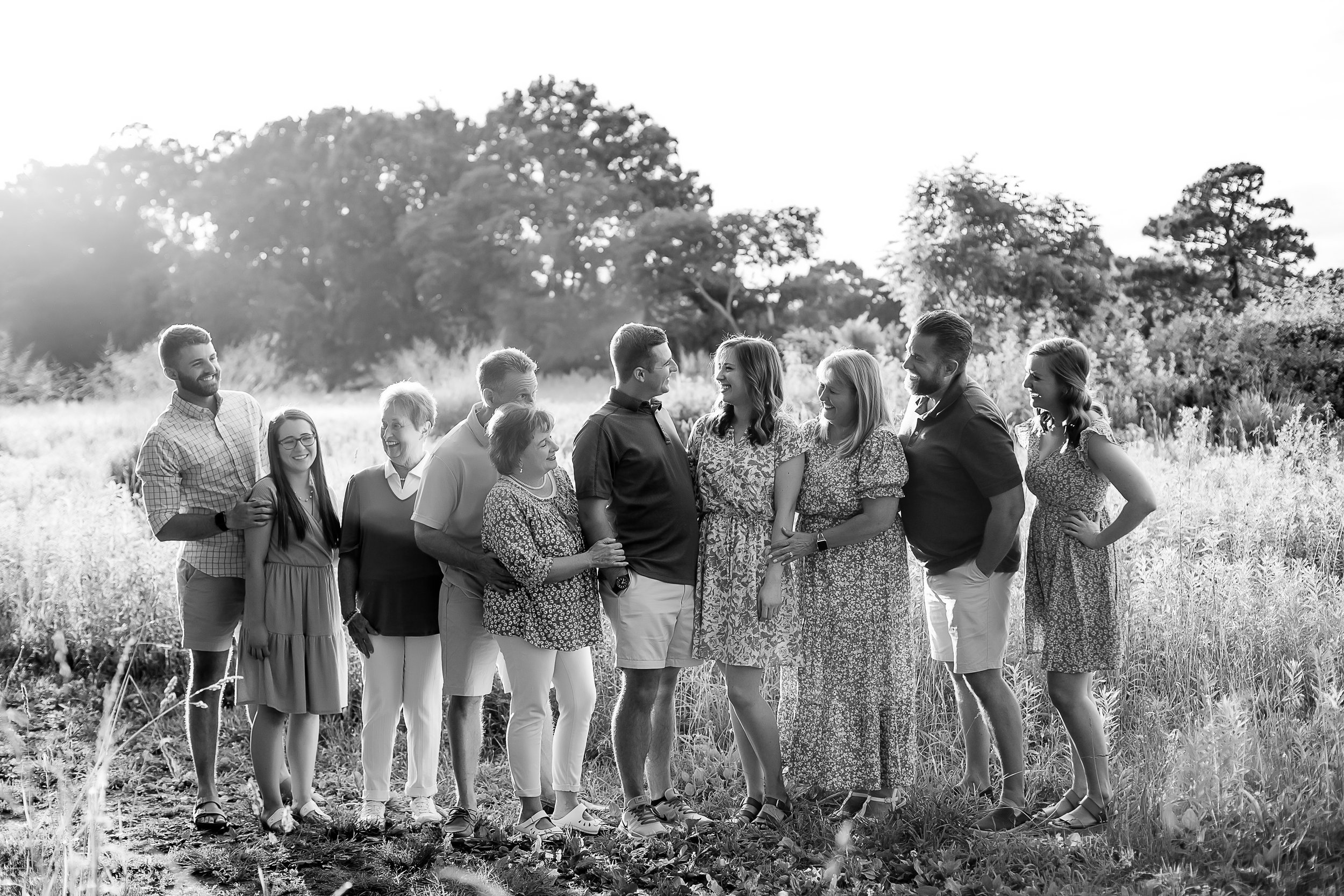 charlotte family photographer extended family session clarks creek