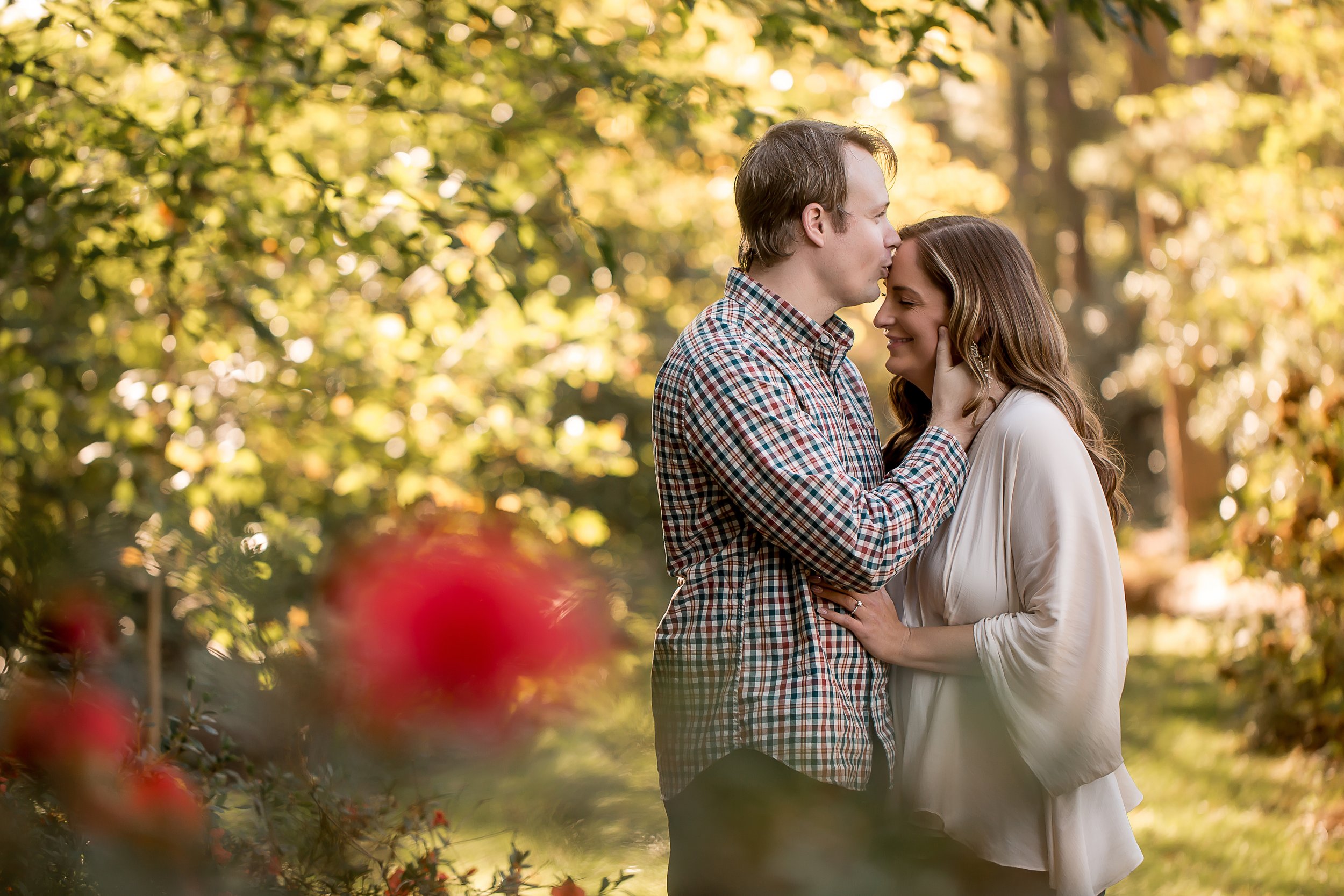 charlotte north carolina wedding photographer engagement session glencairn gardens save the date