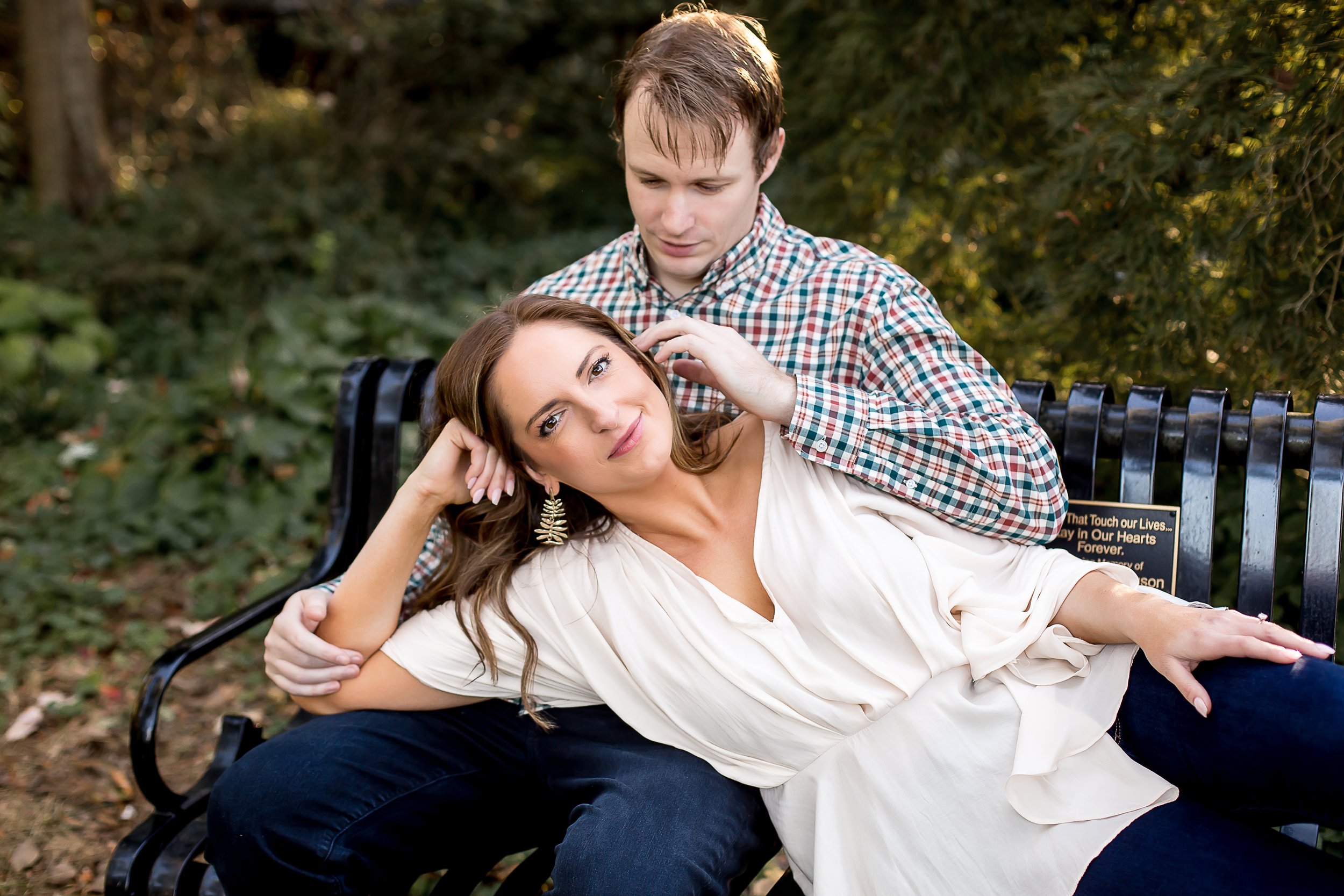 charlotte north carolina wedding photographer engagement session glencairn gardens save the date