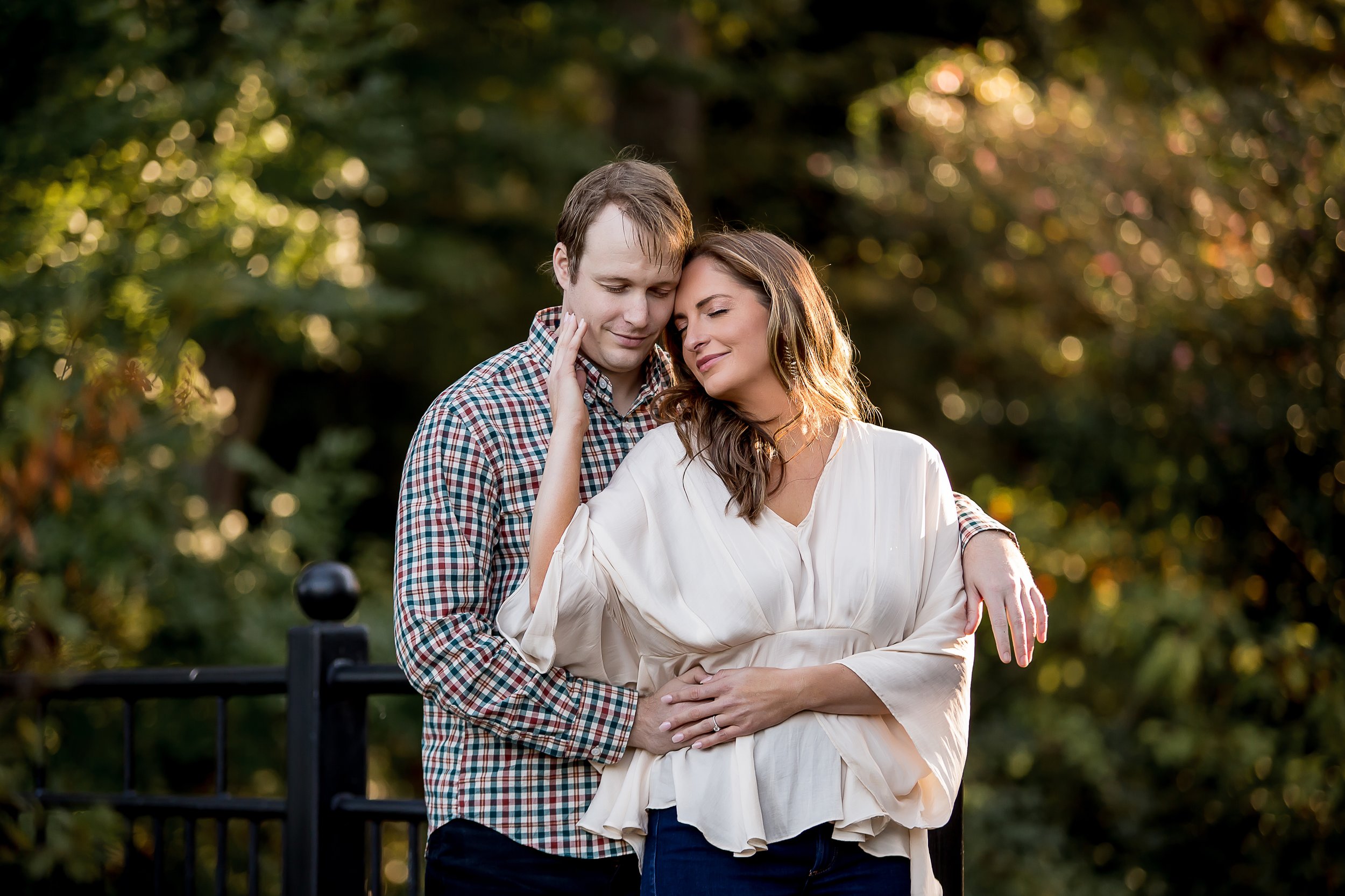 charlotte north carolina wedding photographer engagement session glencairn gardens save the date