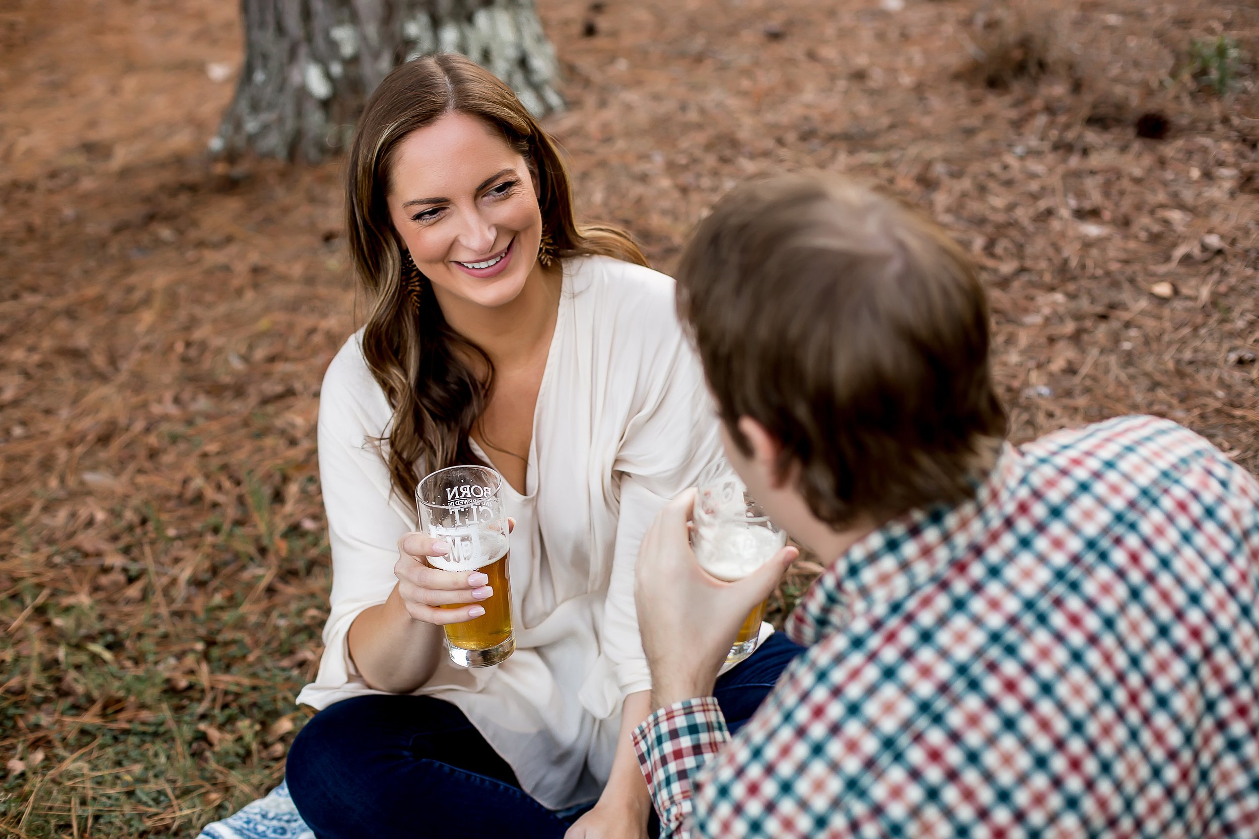 charlotte north carolina wedding photographer engagement session glencairn gardens save the date