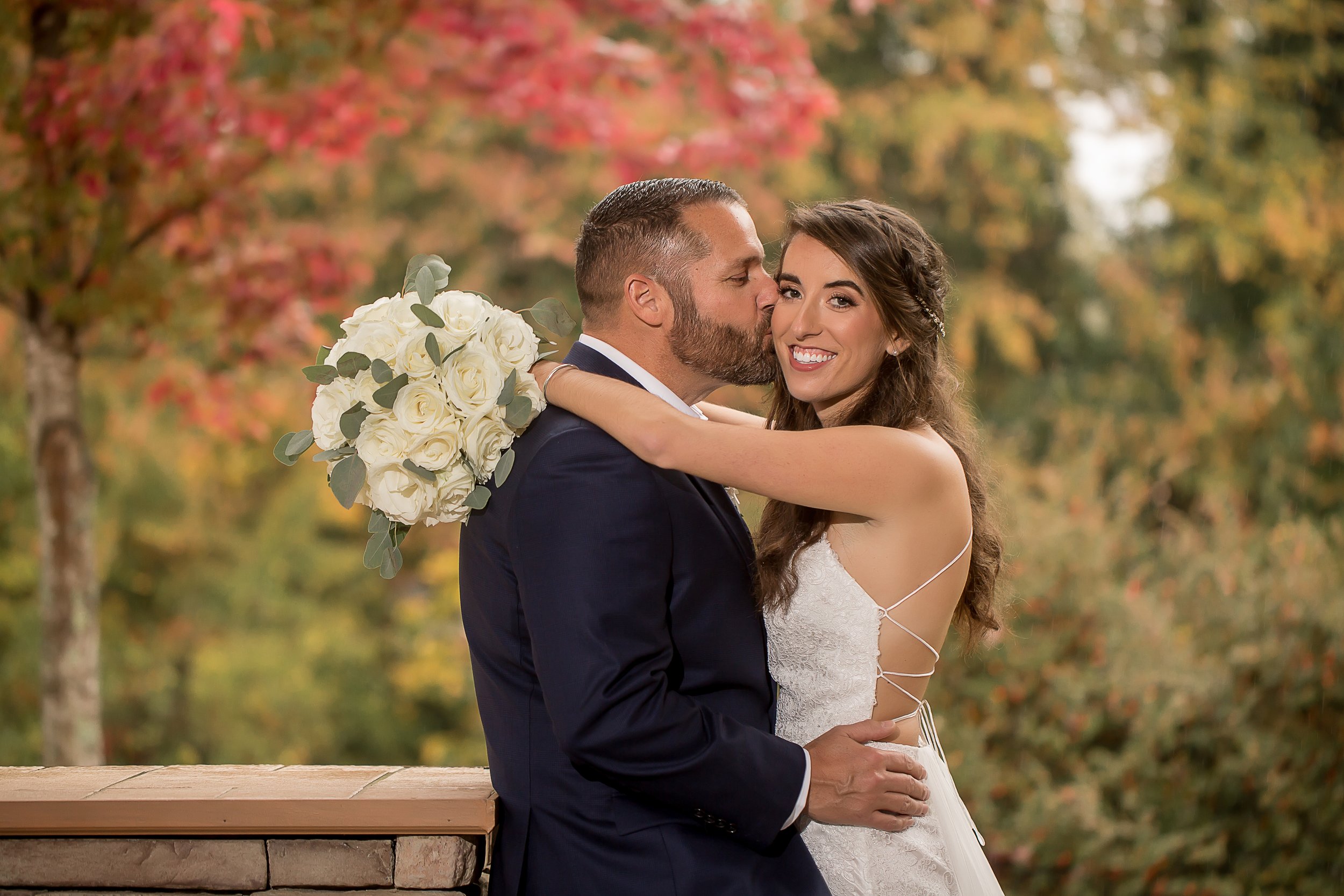 charlotte north carolina wedding photographer magnolia woods micro wedding fall autumn