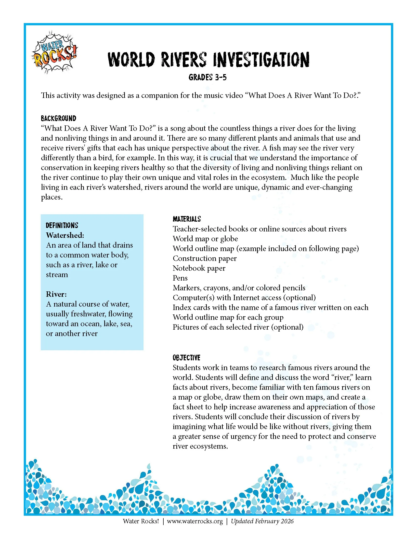 World Rivers Investigation