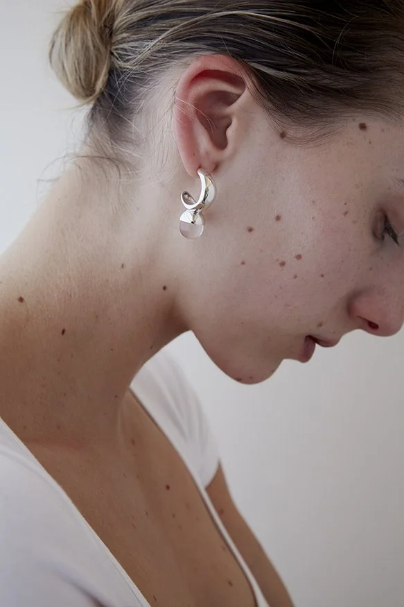 NATHALIE SCHRECKENBERG PEPITA ガラスピアス NATHALIE SCHRECKENBERG PEPITA ガラスピアス