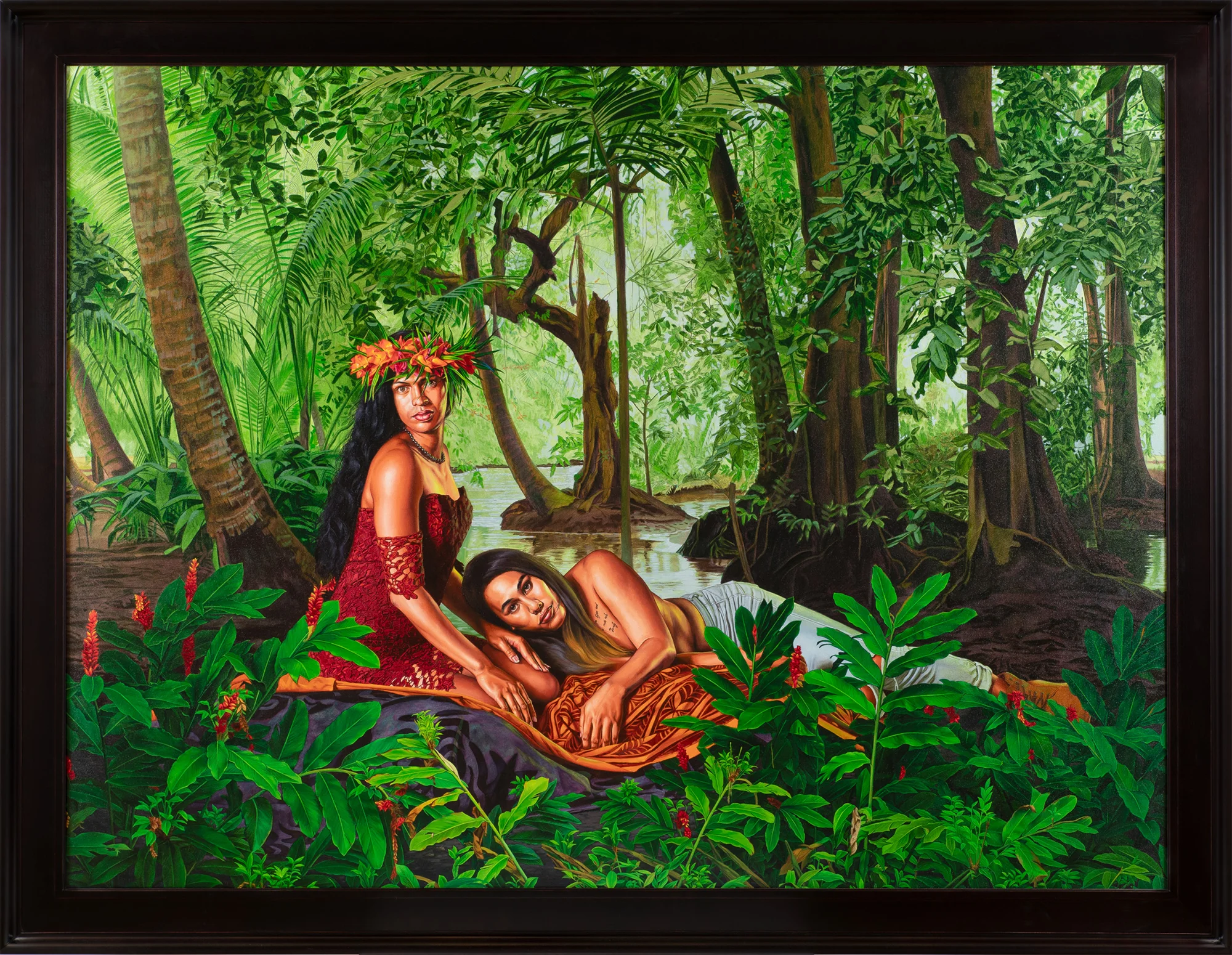 The Siesta, 2019 Huile sur lin / Oil on linen 183 x 244 cm 72 x 96 1/8 in. photo : Diane Arques / ADAGP, Paris, 2019