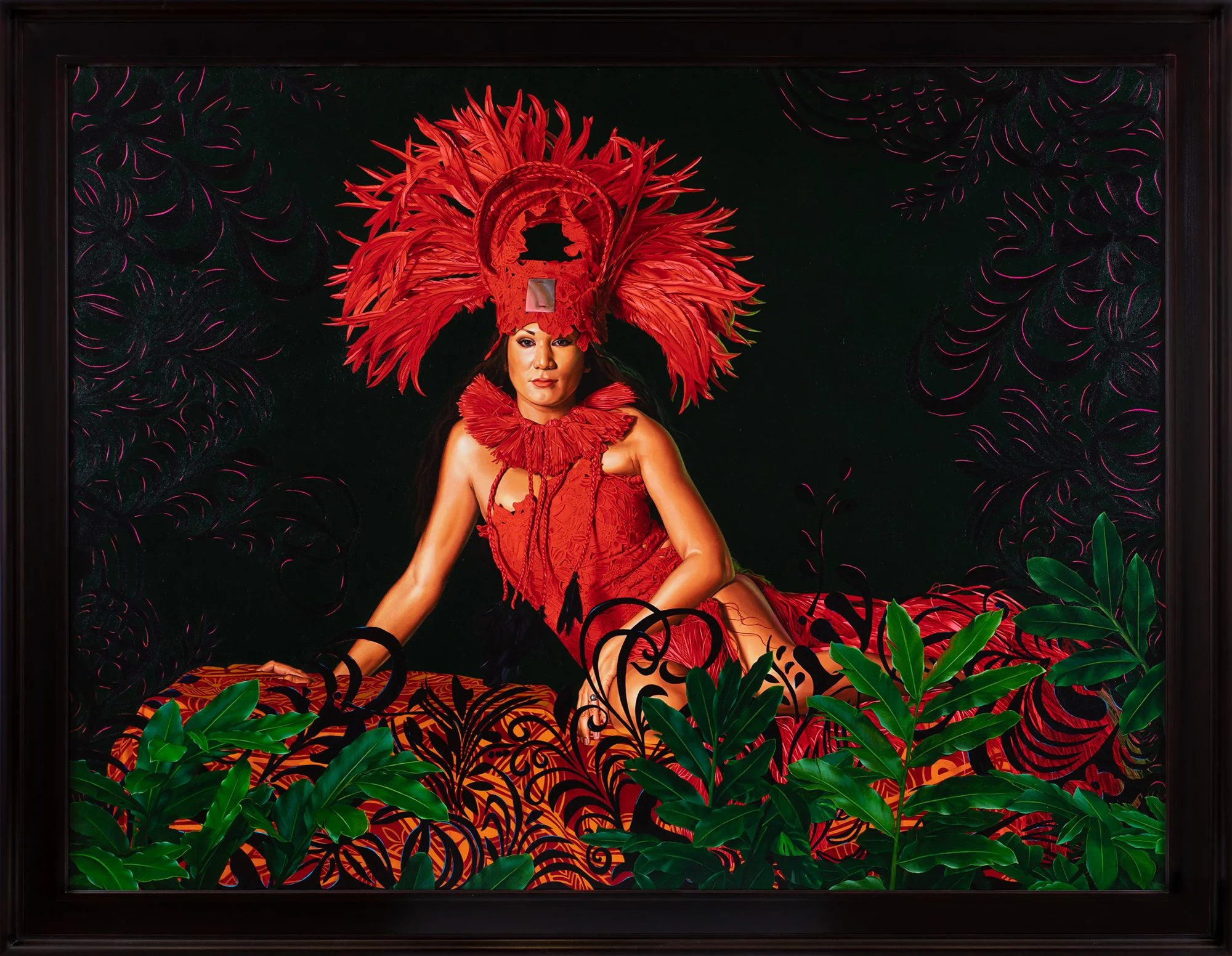 Portrait of Shelby Hunter, 2019 Huile sur lin / Oil on linen 183 x 244 cm 72 x 96 1/8 in. photo : Diane Arques / ADAGP, Paris, 2019