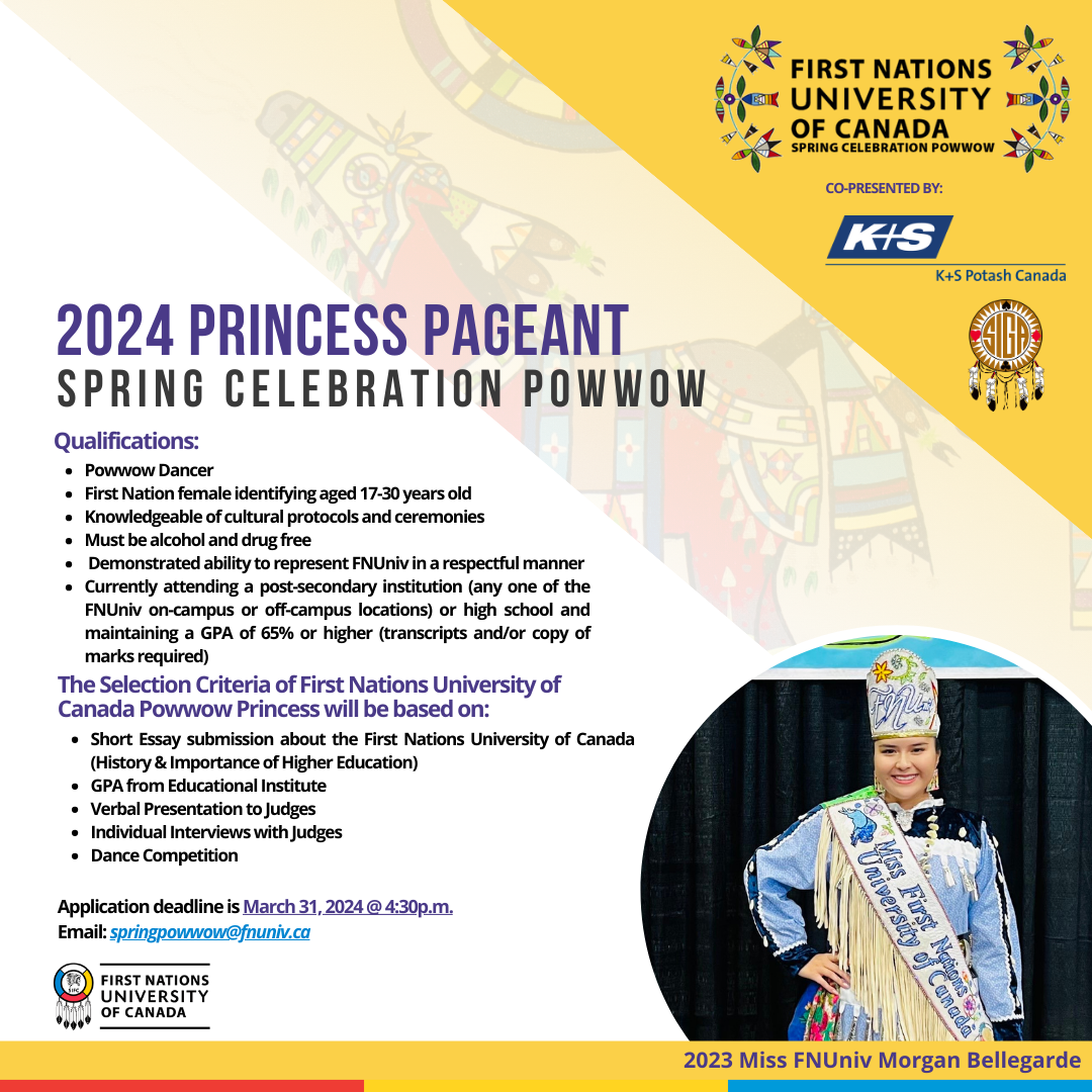 First Nation Spring Princess Pageant — First Nations University of Canada Spring ...