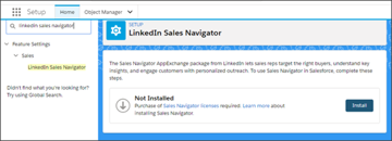 The install process for LinkedIn Sales Navigator is now much easier.