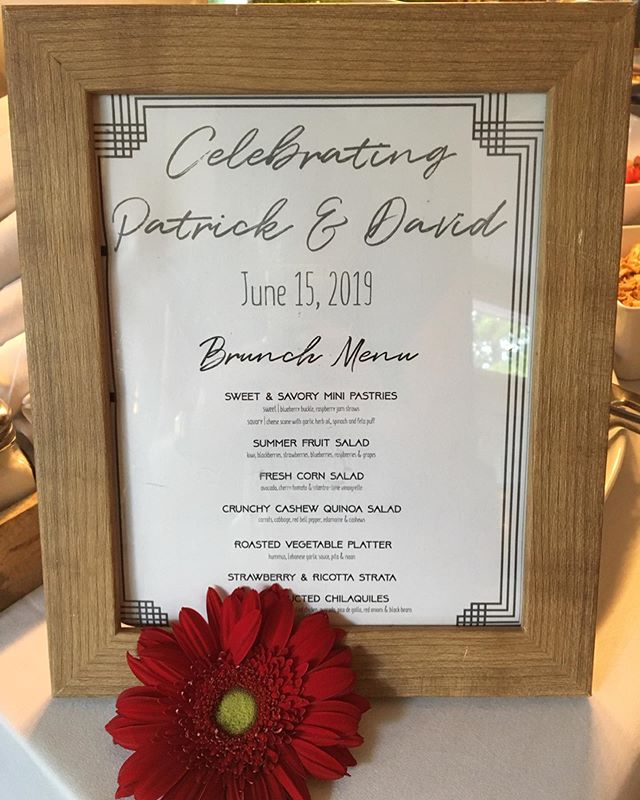 Celebrating Patrick and David with a dreamy brunch wedding menu. Gorgeous seasonal fresh salads, house made sweet and savory breakfast pastries and a drool worthy chilaquiles bar to create endless possibilities. •
•
•
•
#weddingcatering #wedding #annarbor #brunchmenu #seasonal #fromscratch
