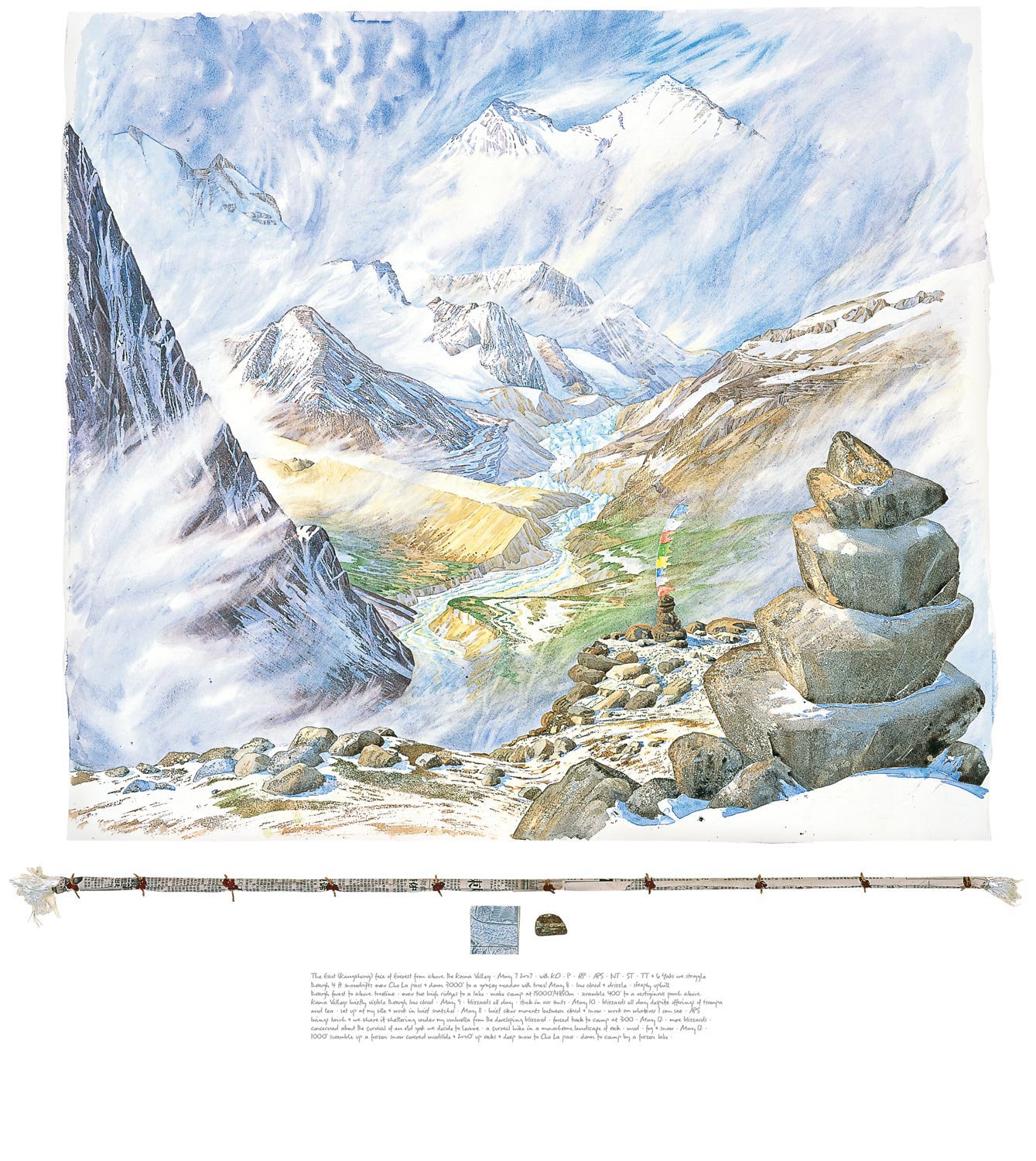 Tony Foster , The East (Kangshung) Face of Everest from above the Kama Valley , 2007