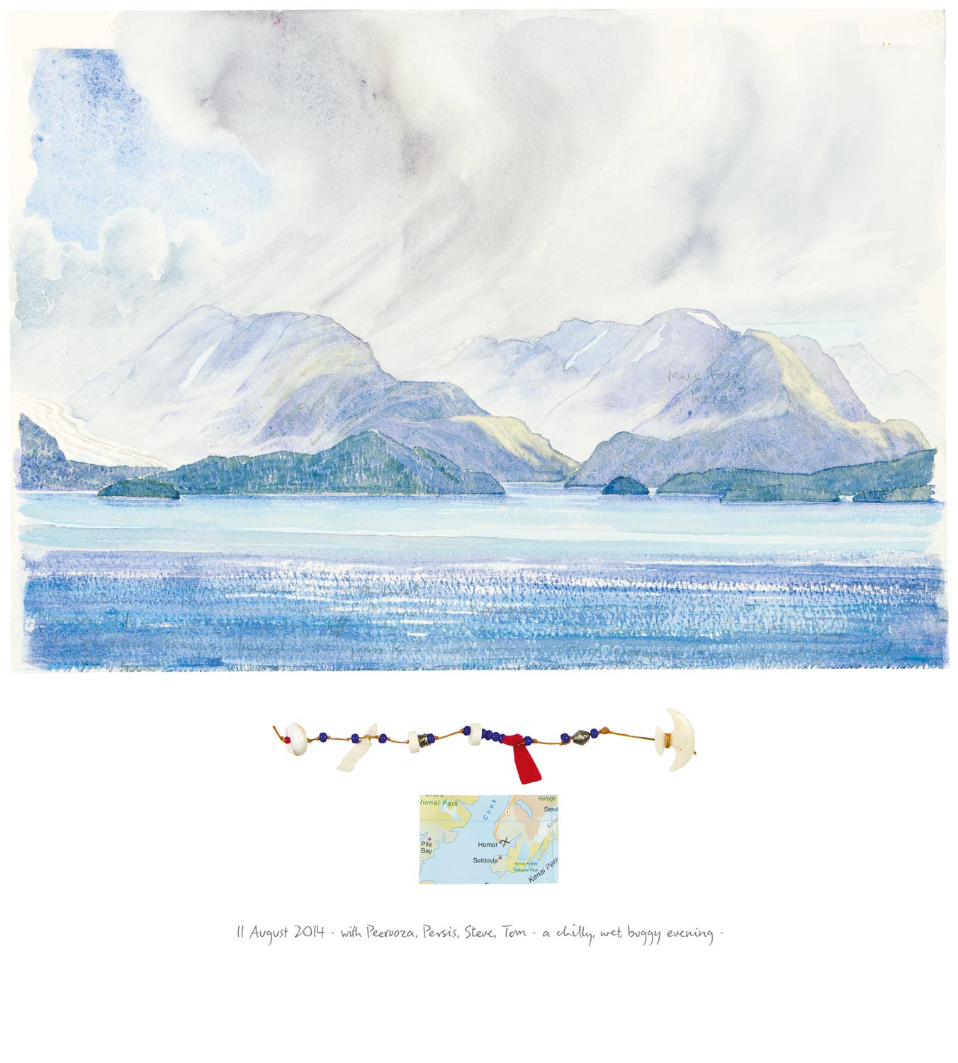 Tony Foster , From Homer Looking across the Cook Inlet to Halibut Cove , 2014