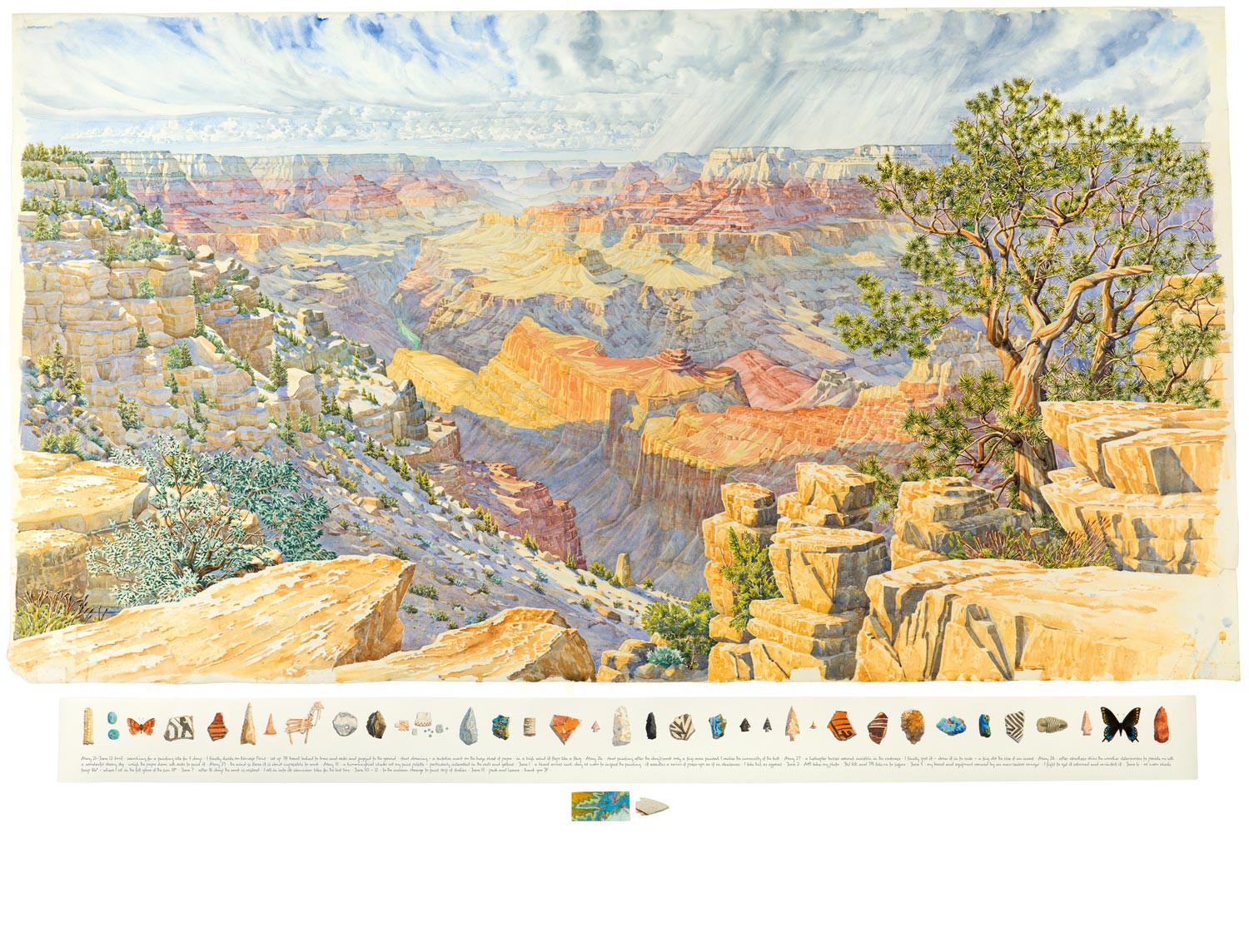   Tony Foster ,  Twenty-Three Days Painting the Canyon—From West of Navajo Point , 2013 
