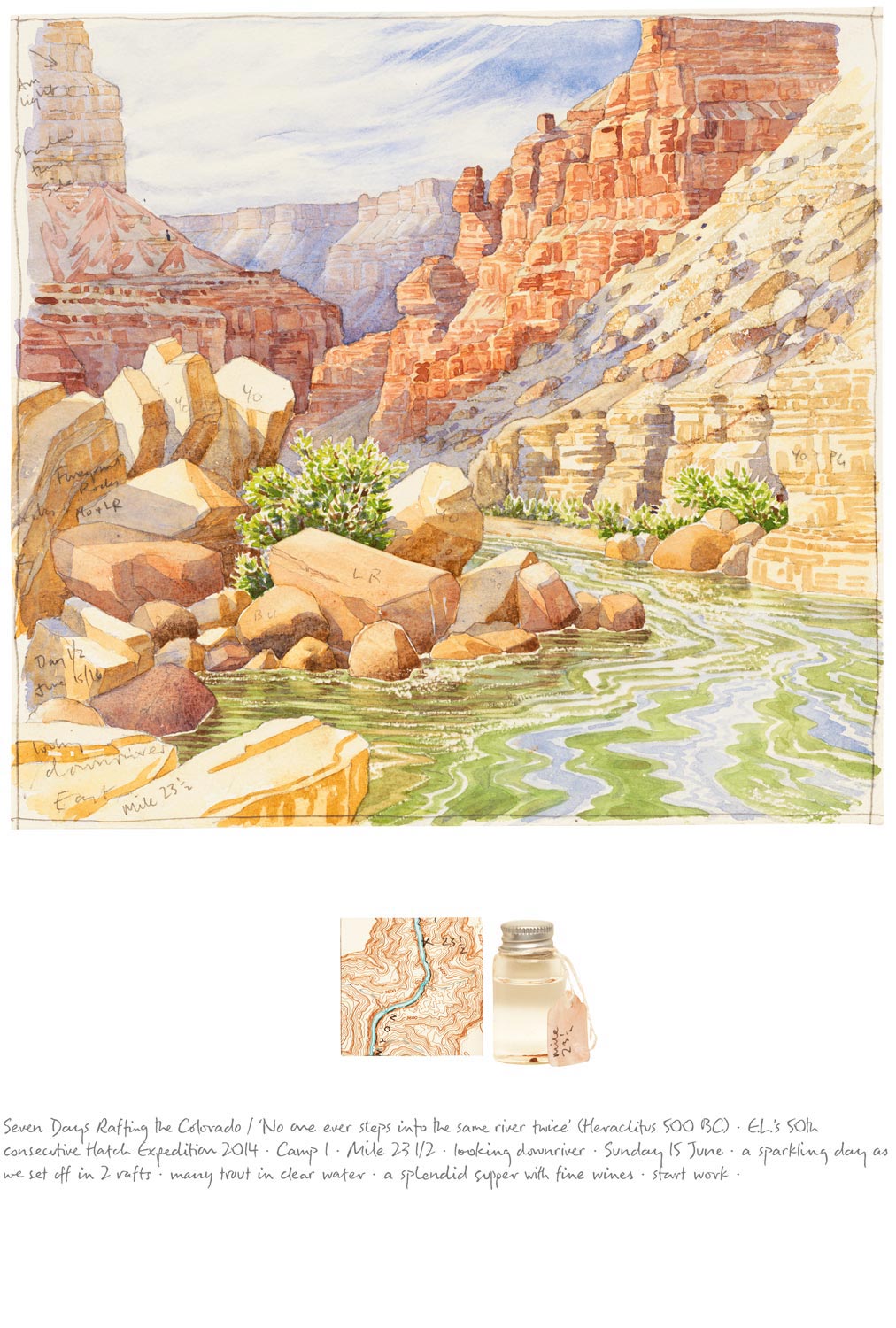 Tony Foster , Seven Days Rafting the Colorado River—“No one ever steps into the same river twice” (Heraclitus 500 BC) , 2014