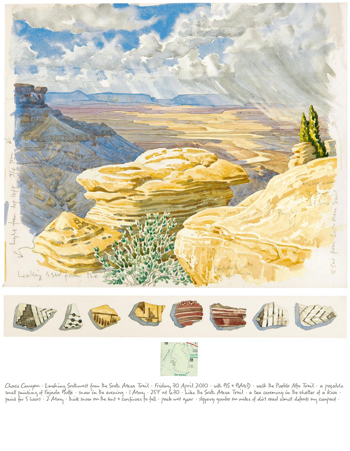   Tony Foster ,  Chaco Canyon, Looking Southwest from the South Mesa Trail , 2010 