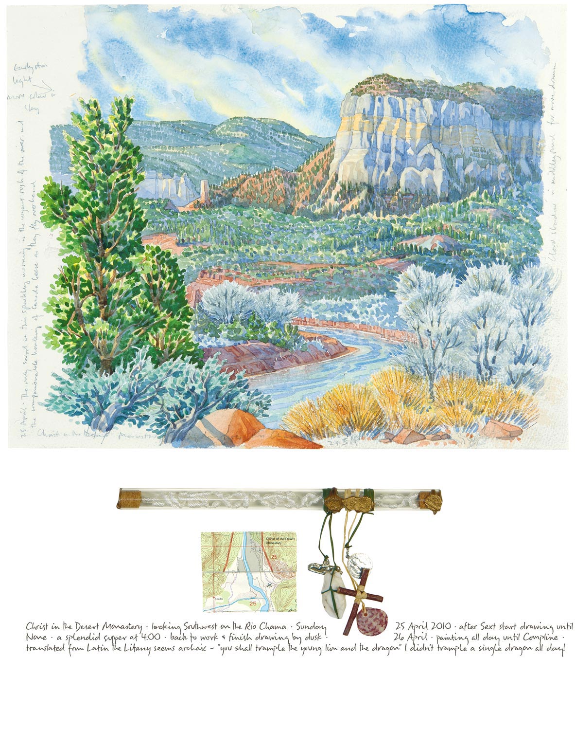 Tony Foster , Christ in the Desert Monastery, Looking Southwest on the Rio Chama , 2010