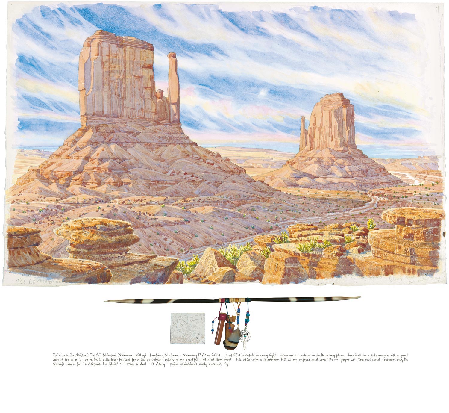   Tony Foster ,  Tse e a h (The Mittens), Tse´bii´nidzisgai (Monument Valley) Looking Northeast , 2010 