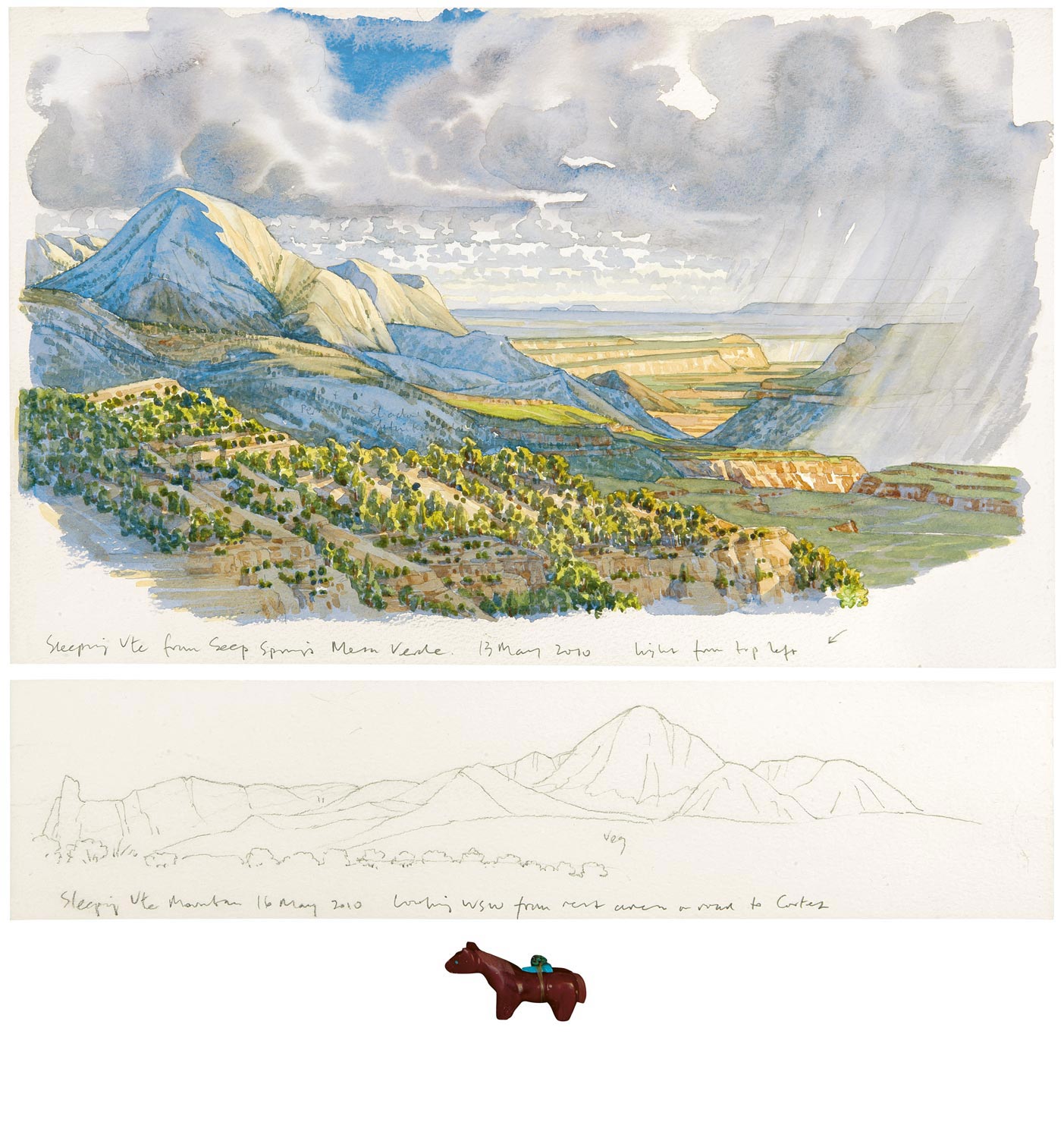 Tony Foster , Two Views of Sleeping Ute , 2010