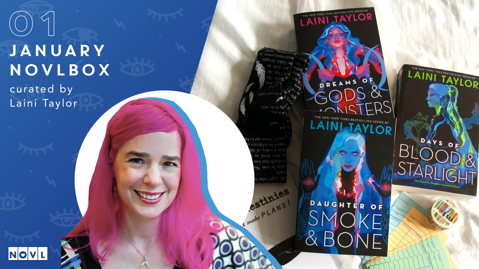 The January 2021 NOVLbox: Curated by Laini Taylor