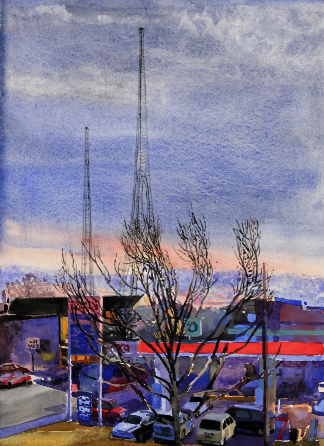 Hughes with Exxon at Sunset