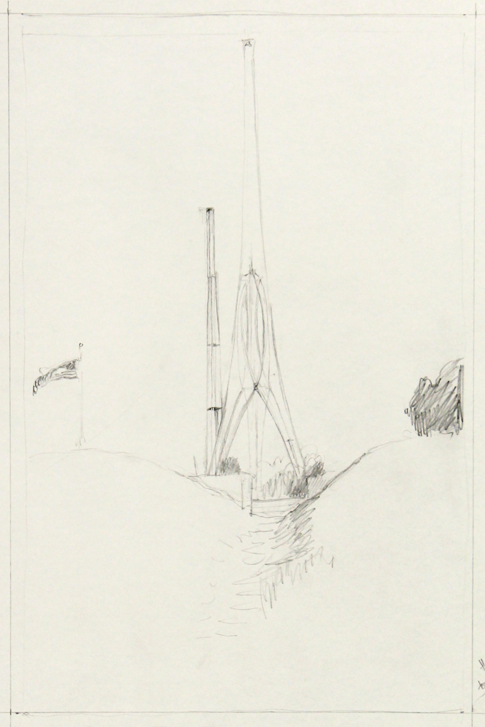 Study for Hughes Tower From Ft. Stevens