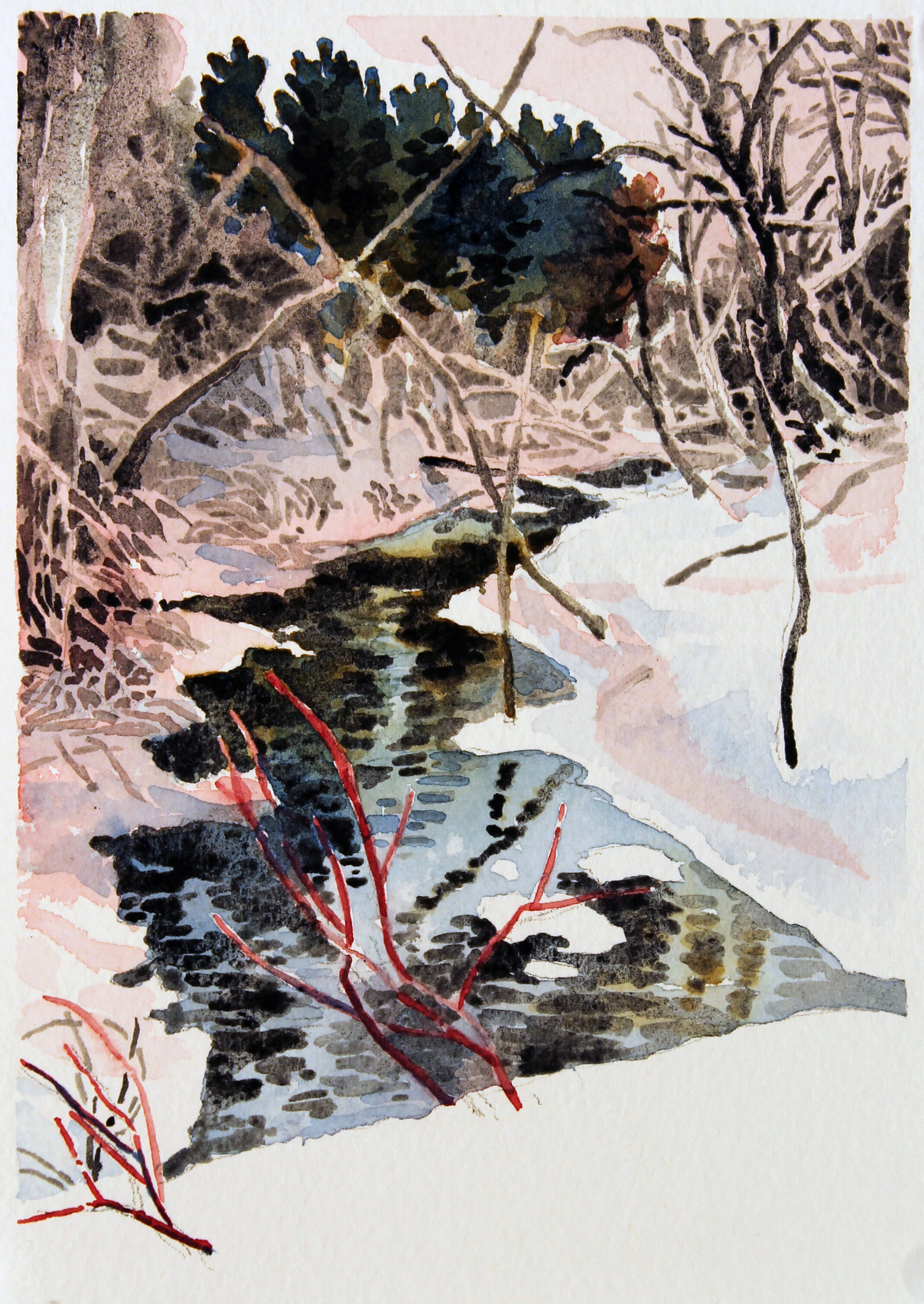 Stream in Snow