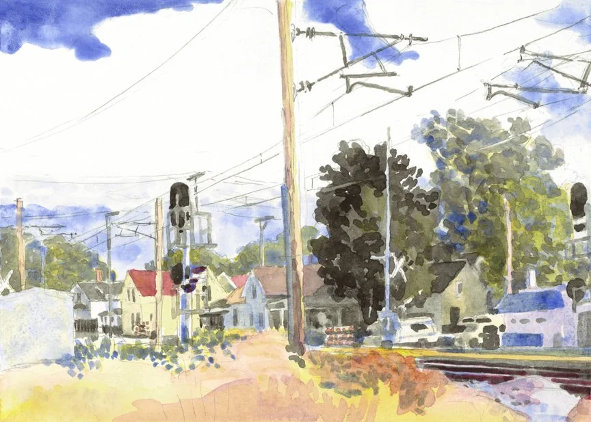 Southshore Line Crossing at Huron and 10th