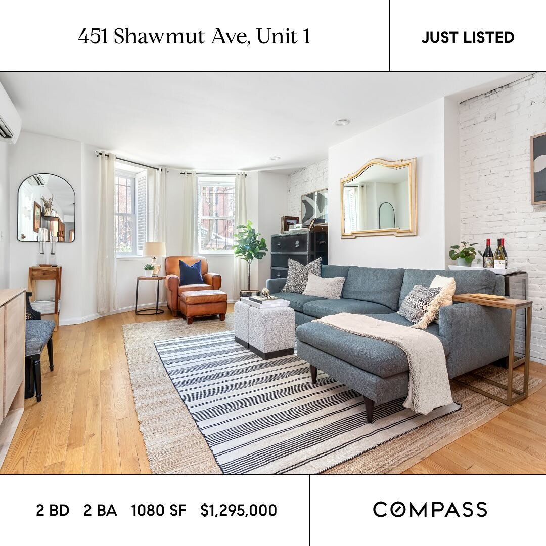 Bright and spacious floor-through 2 bed / 2 bath, featuring a bonus alcove room, an expansive private patio and gated parking in prime South End ✨

Contact us today to schedule a tour or stop by one of the open houses this week!
