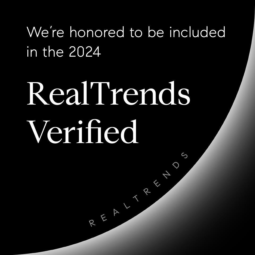 We are thrilled to be recognized on the 2024 RealTrends Verified List, which represents some of the top agents and teams across the country.&nbsp;

Huge thanks to our clients, colleagues and support at Compass for making this opportunity a reality.

