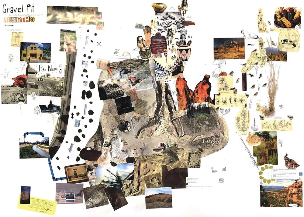  A collage made as an exercise in site analysis 