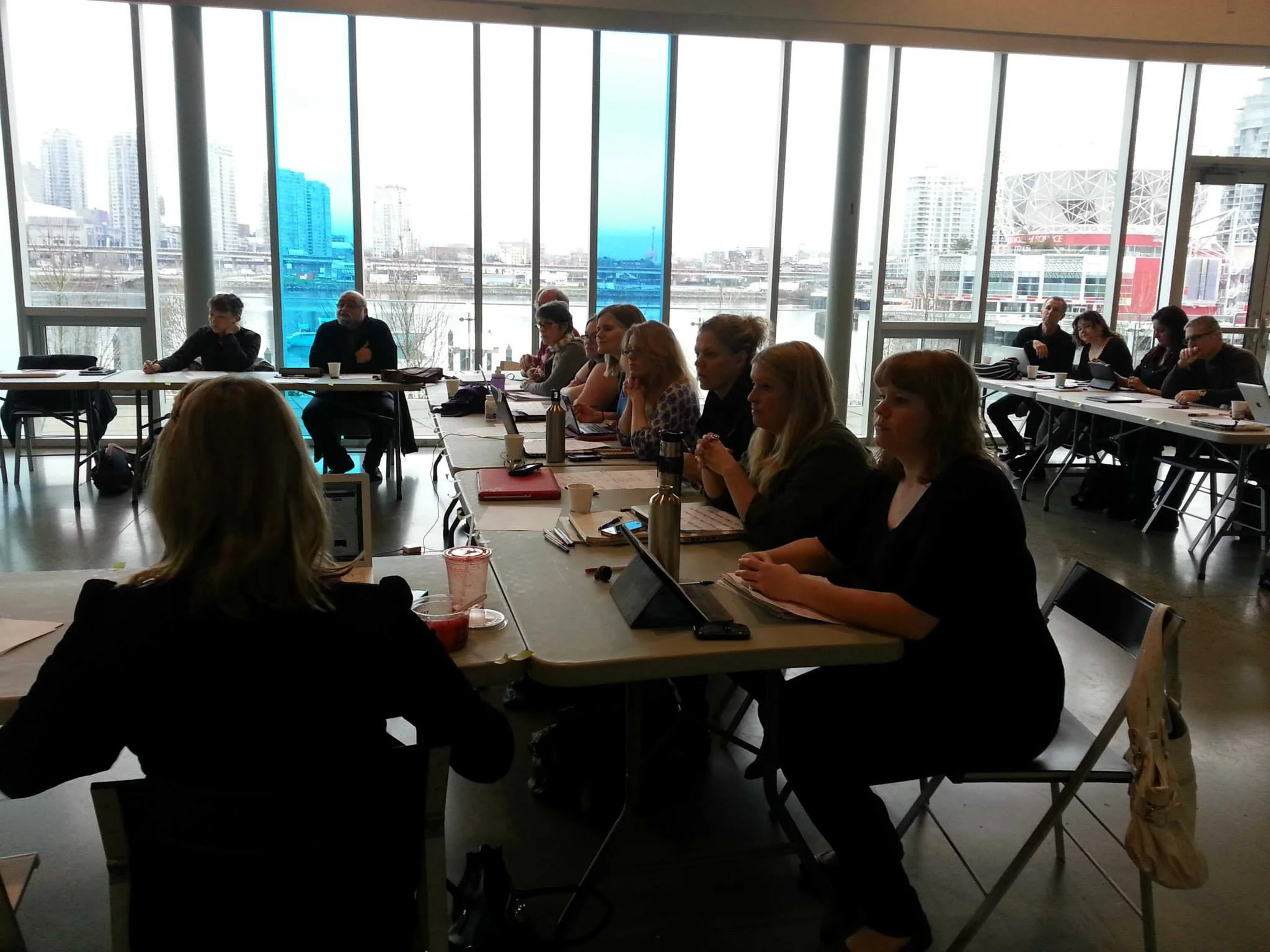 Participants & observers at the Independent Production Fund cross-country Digital Marketing Workshop tour in Vancouver 2013 ( Annelise worked with Julie Giles from Green Hat Digital on this series of workshops)