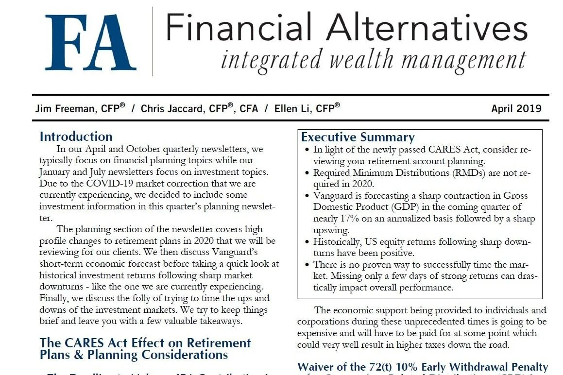 Planning Newsletter - Apr 2020