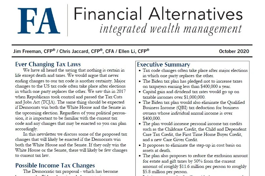 Planning Newsletter - Oct 2020