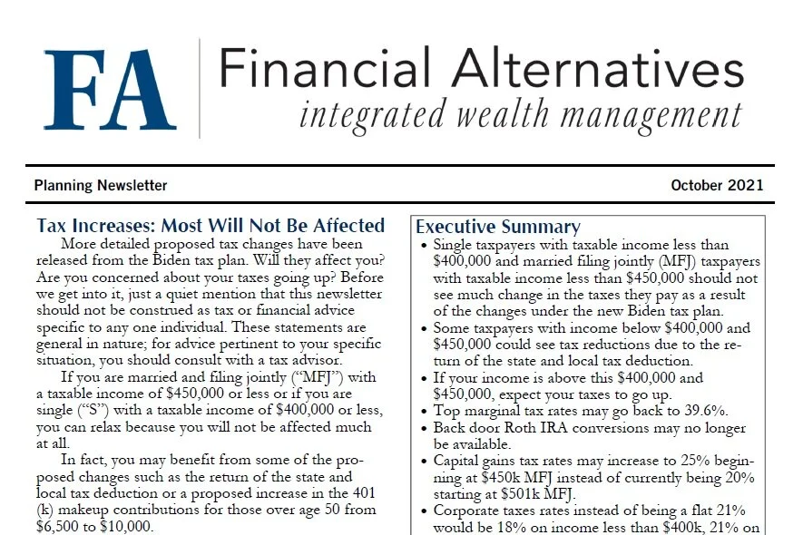 Planning Newsletter - Oct 2021