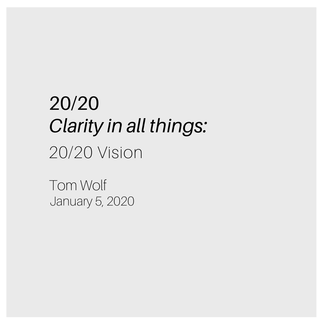 20/20 Vision