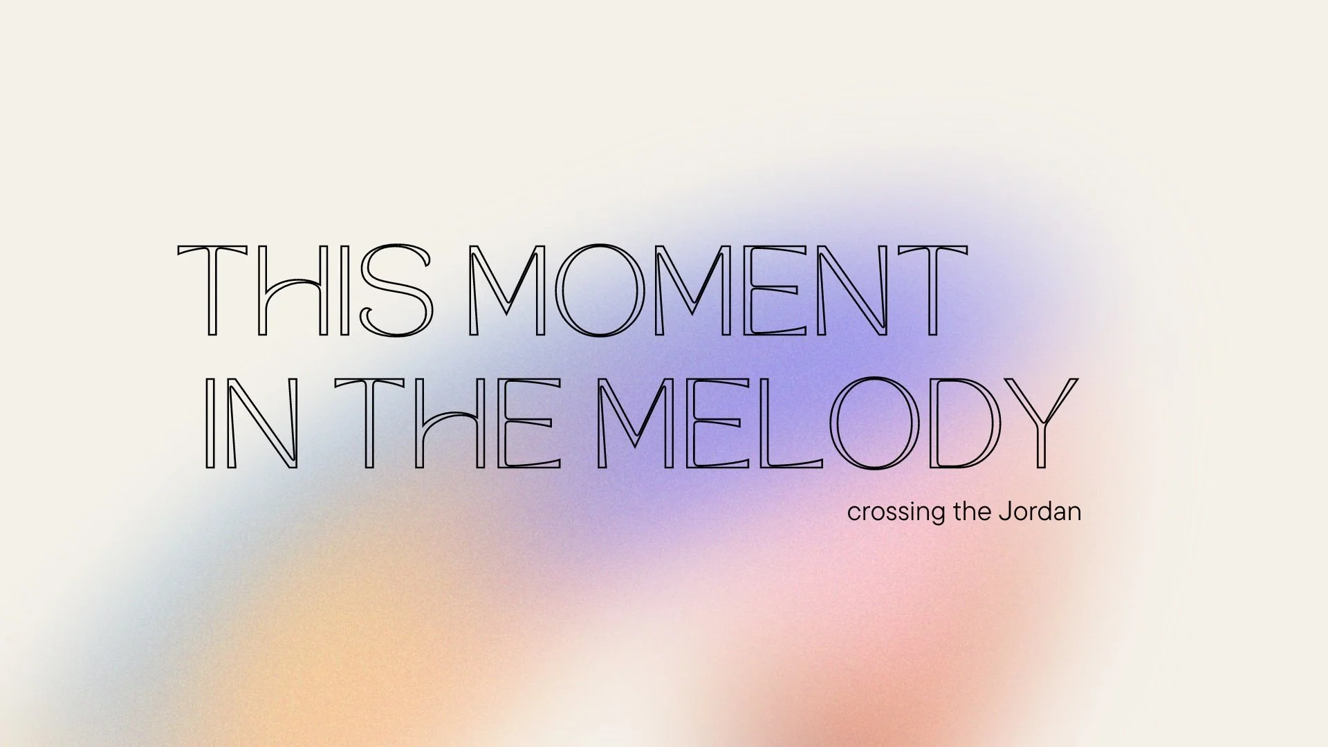 This Moment In The Melody