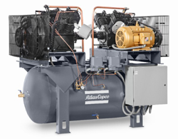 LS – LP SERIES – Heavy Duty Reciprocating Air Compressors 2-30 HP Two Stage, Splash S & Pressure P Lubricated, Simplex, Duplex & Base Mounted Ideal for Automotive, Control, Manufacturing & Medium to Larger Shops.