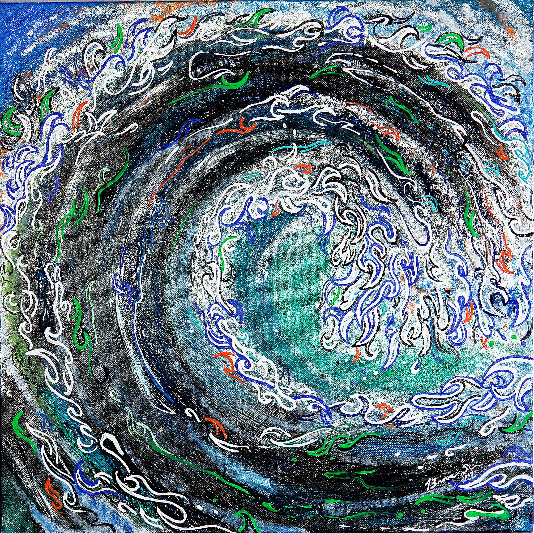 Wave Native  Acrylic canvas  3/4'' Deep  20'' x 20''  $500.00