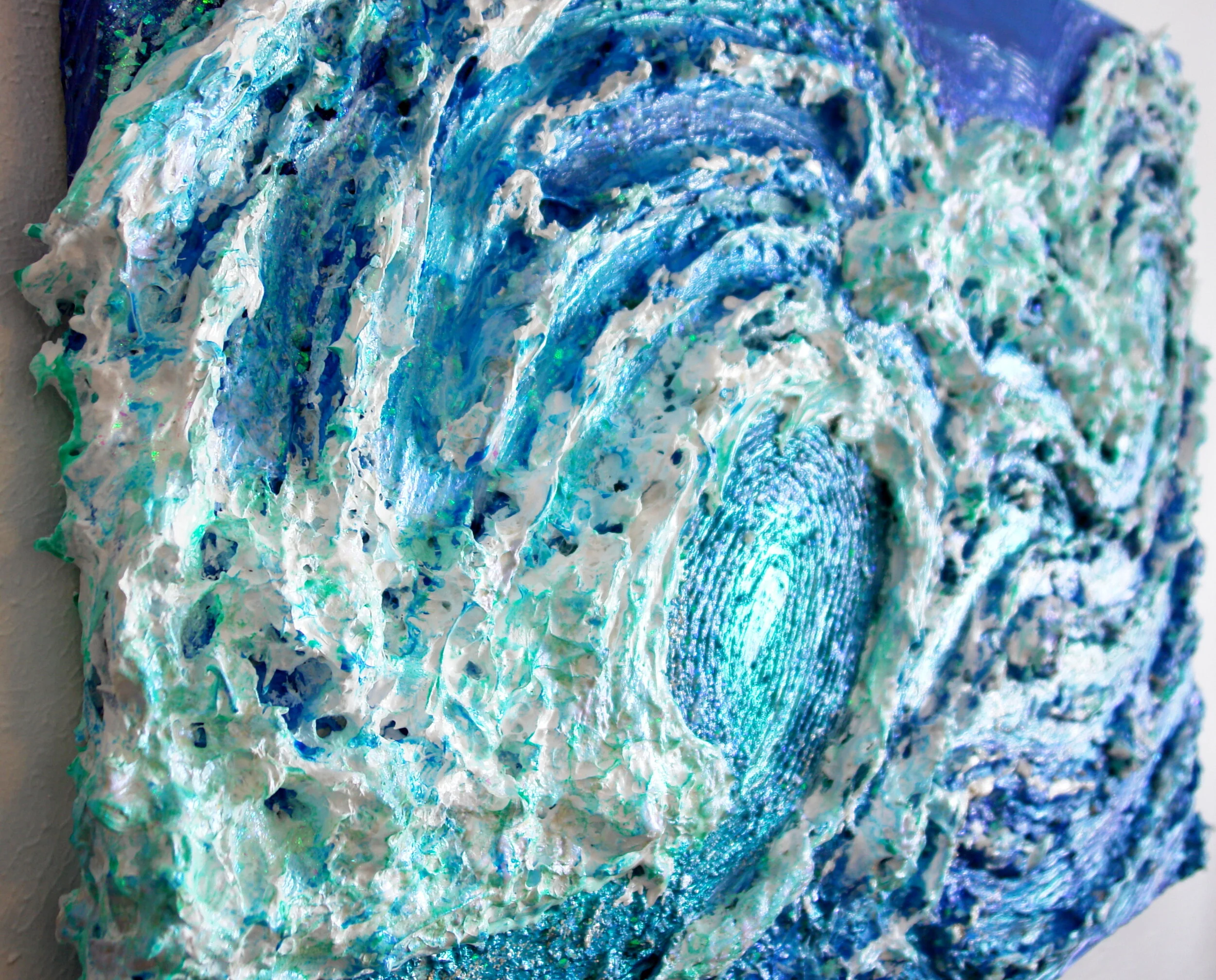 Foam ( Side View ) Acrylic canvas  1 1/2'' Deep  30'' Tall x 40'' Wide  $2250.00