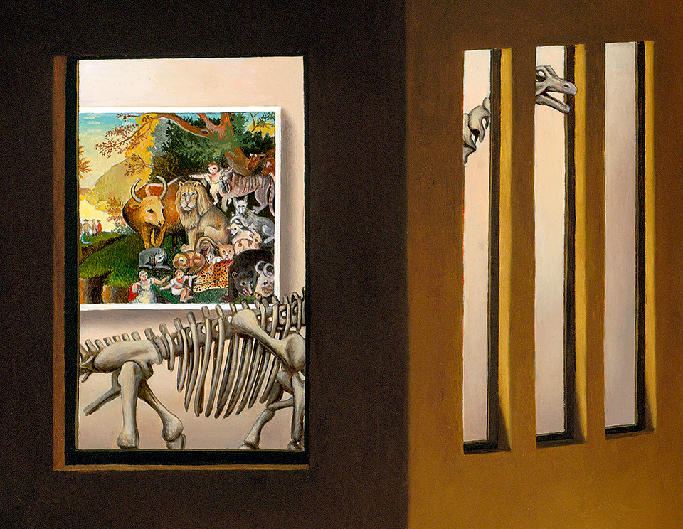 (detail) "The Remnant of the Peaceable Kingdom on a Rooftop in Union Square"