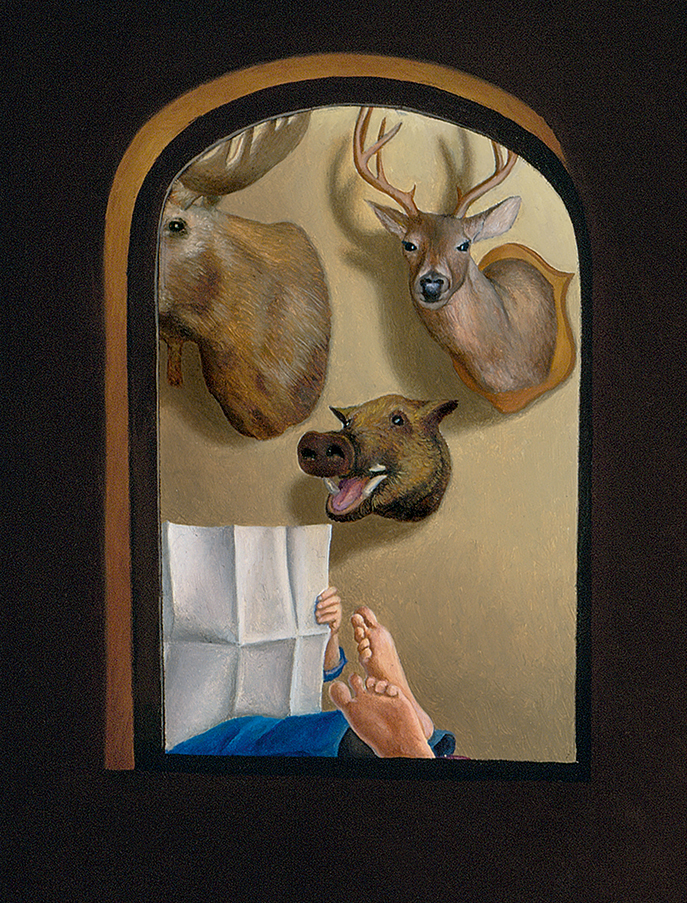 (detail) "The Remnant of the Peaceable Kingdom on a Rooftop in Union Square"