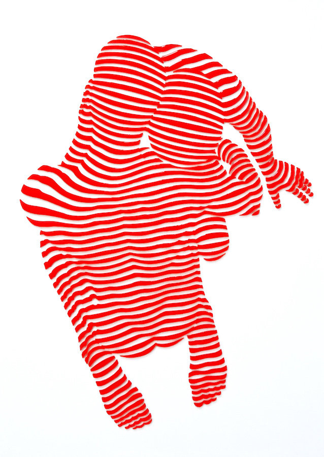 StripePose Study#108. 16"x12"x1". n/a (Copy)